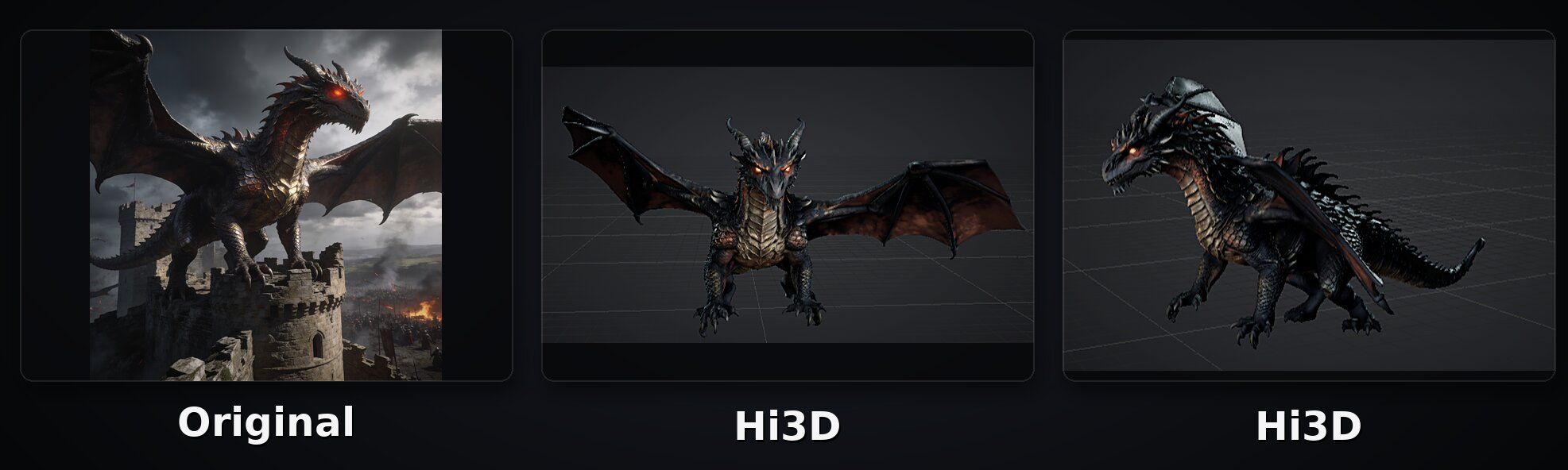 Hi3D Dragon Model Test
