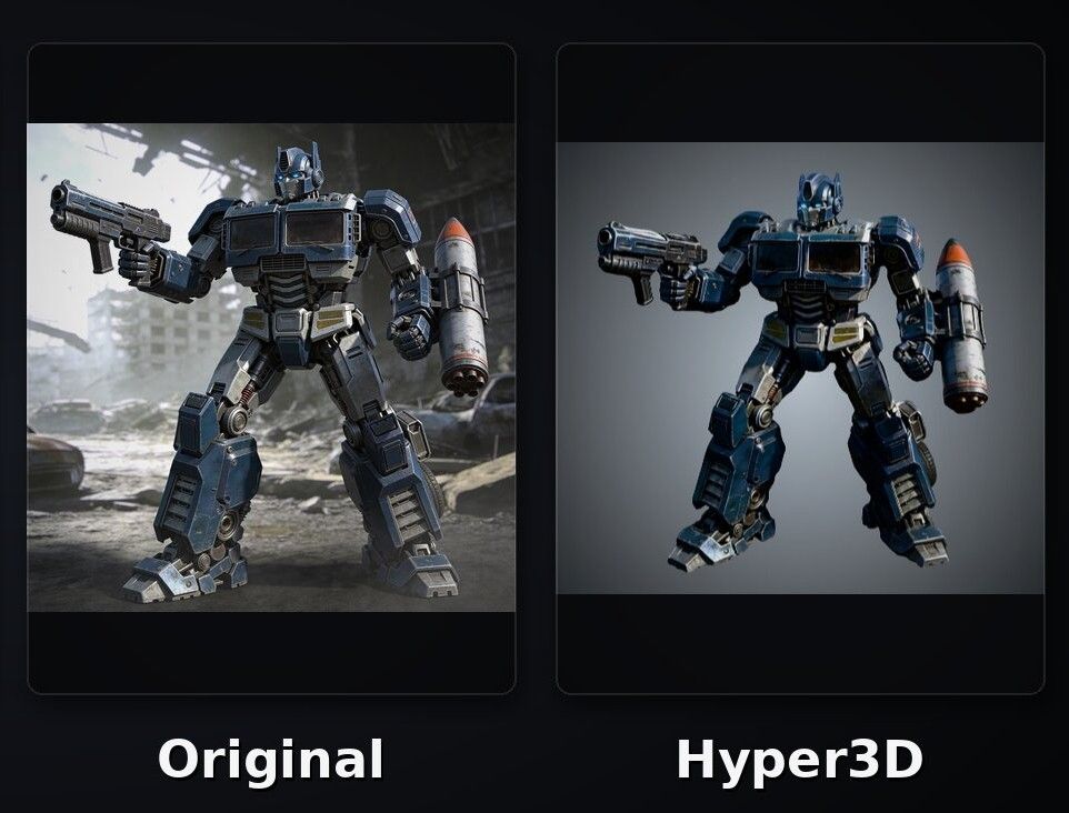 Hyper3D Transformers-Style Robot Test