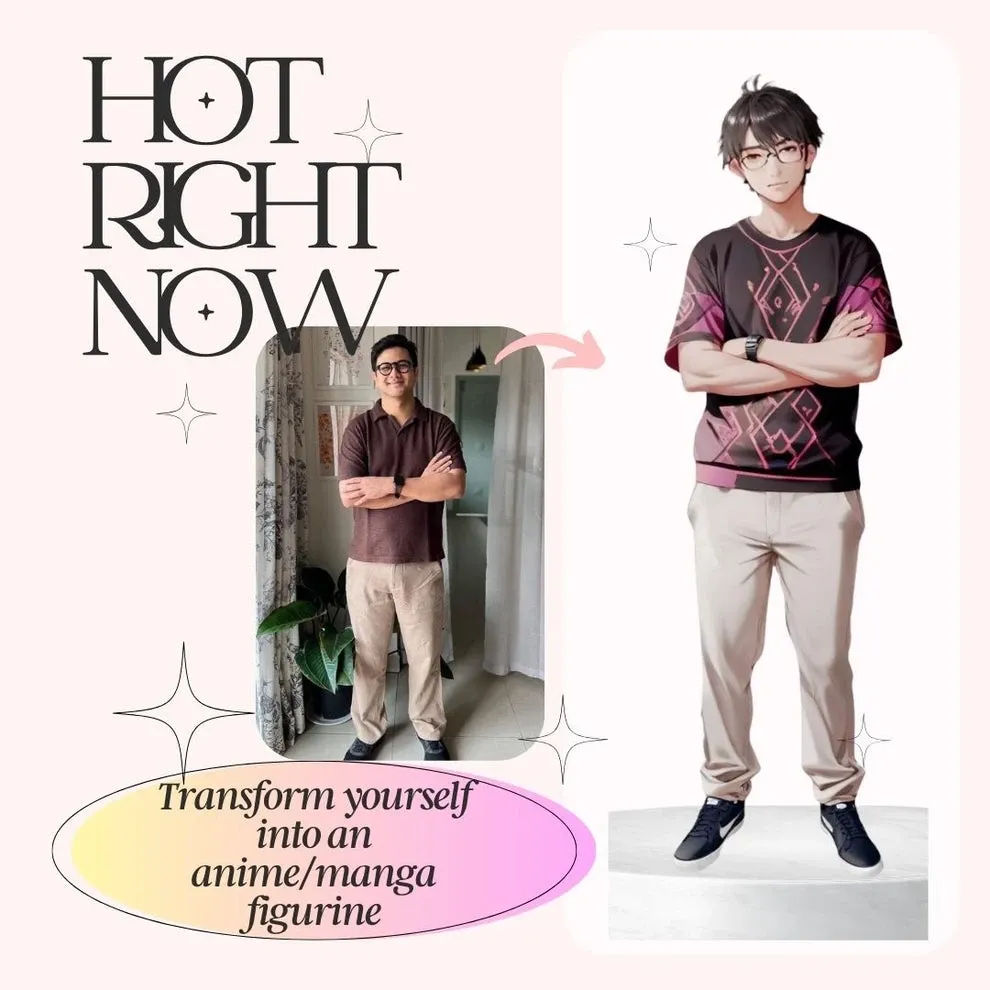 MY3DSELFIE photo-to-anime figurine example