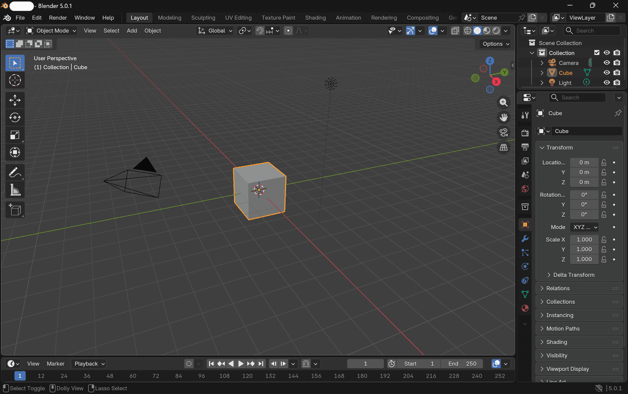 Blender starten