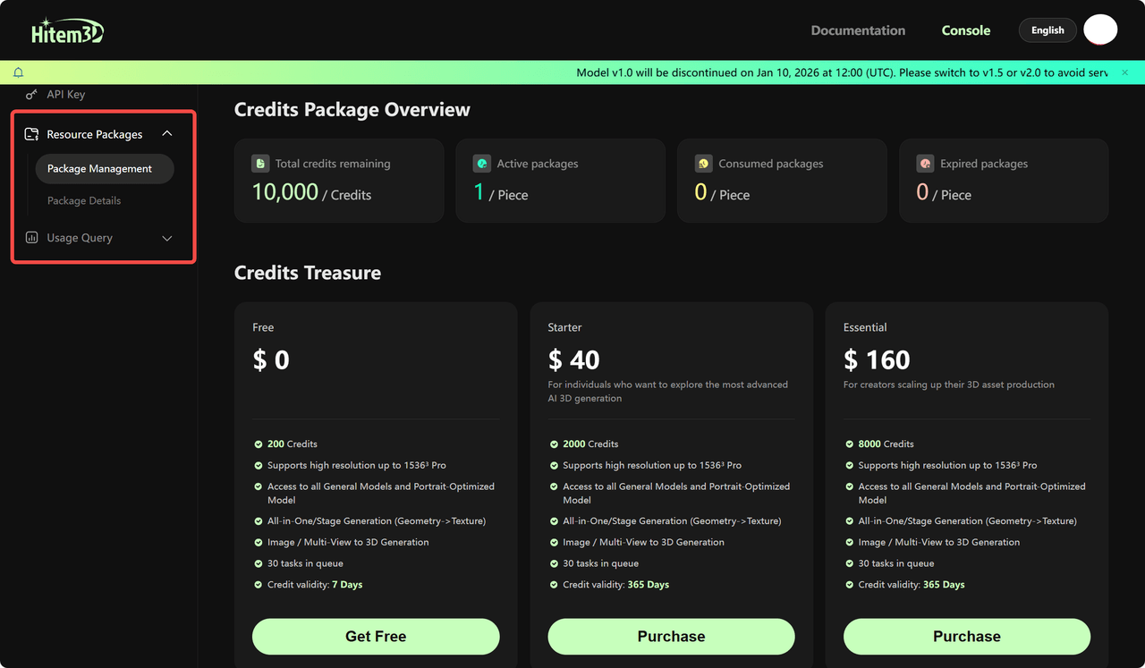 Seite Resource Packages