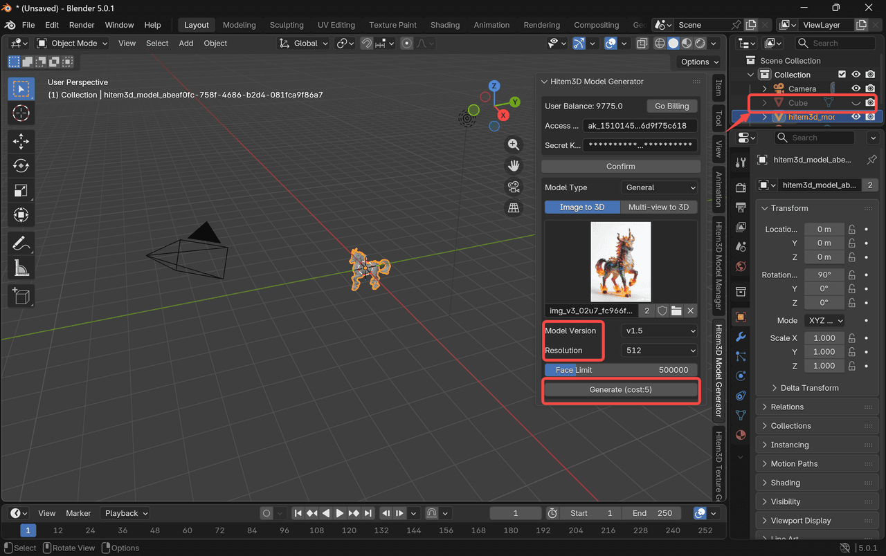Bild-zu-3D-Ergebnis