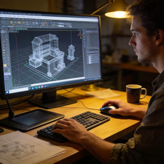 传统的3D建模流程存在几个难以回避的痛点