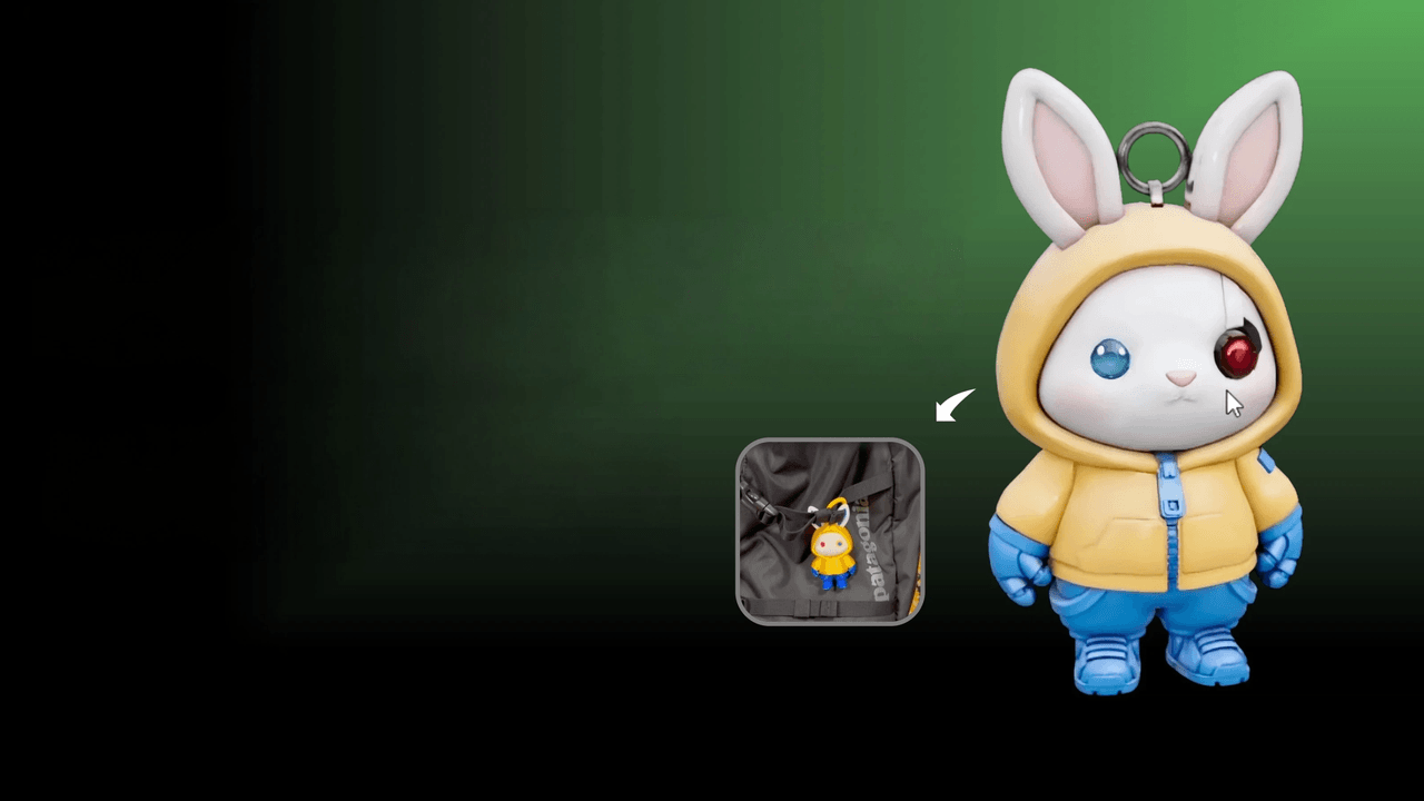 How to Make a Bunny Bag Charm with Hi3D