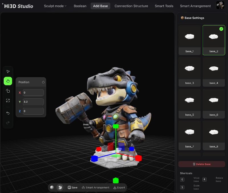 Base – Generate Printable Support Bases