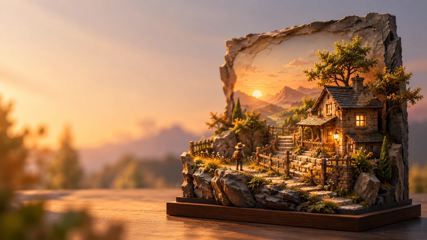 3D ミニチュアシーン生成