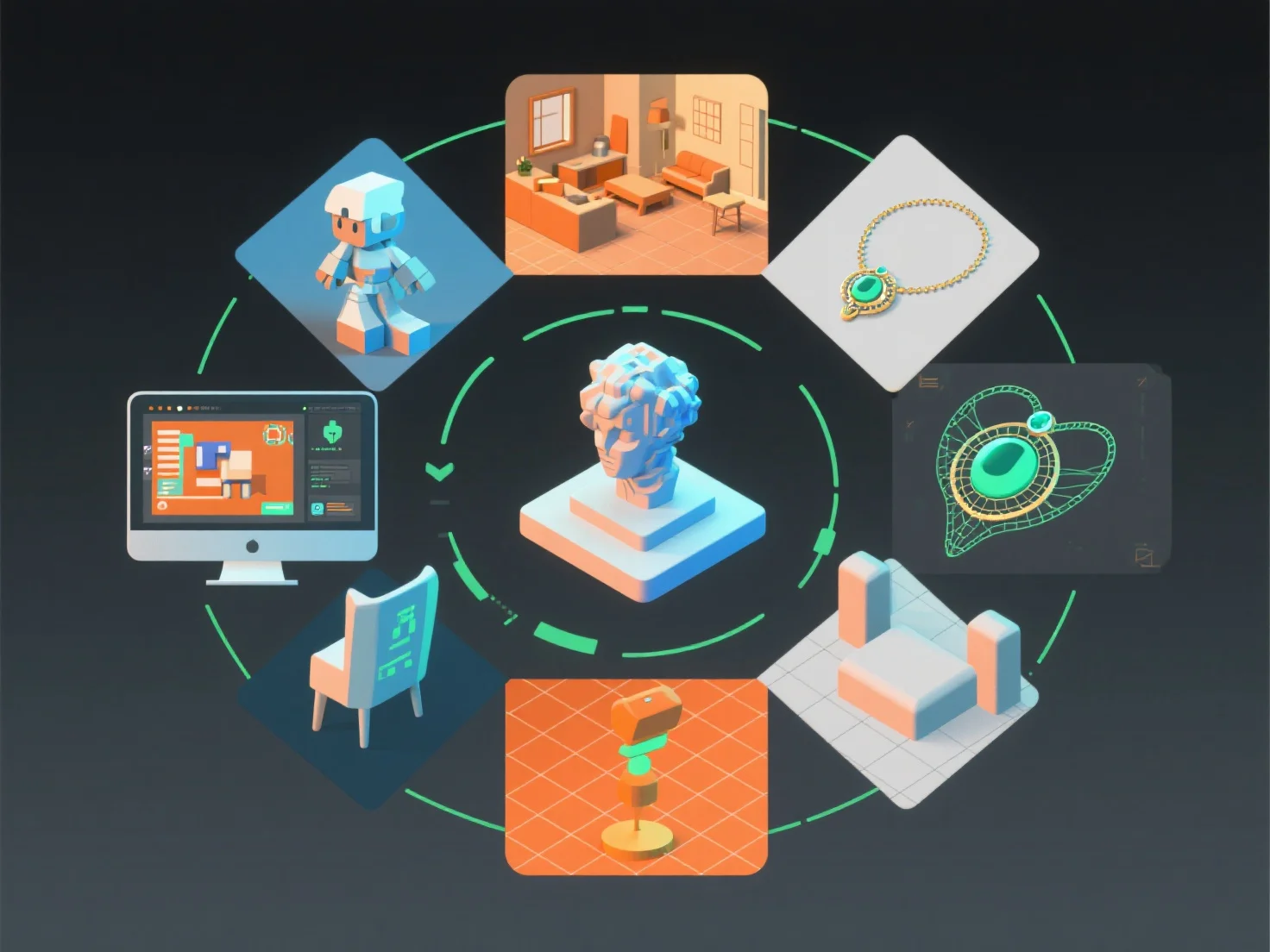 What types of personal creative projects can 3D models created with Hitem3D be used for?