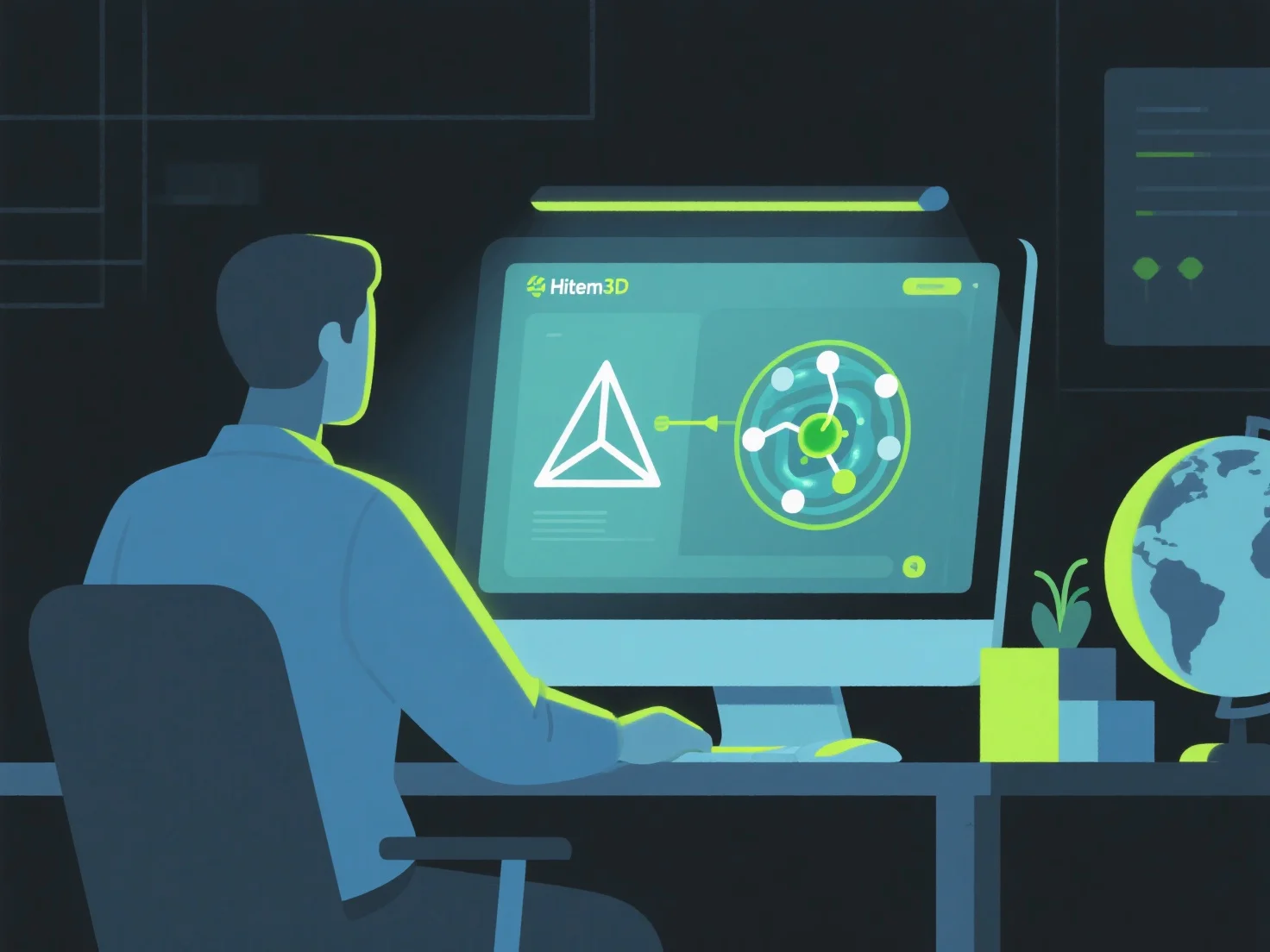 How does Hitem3D help educators quickly generate 3D models for teaching?