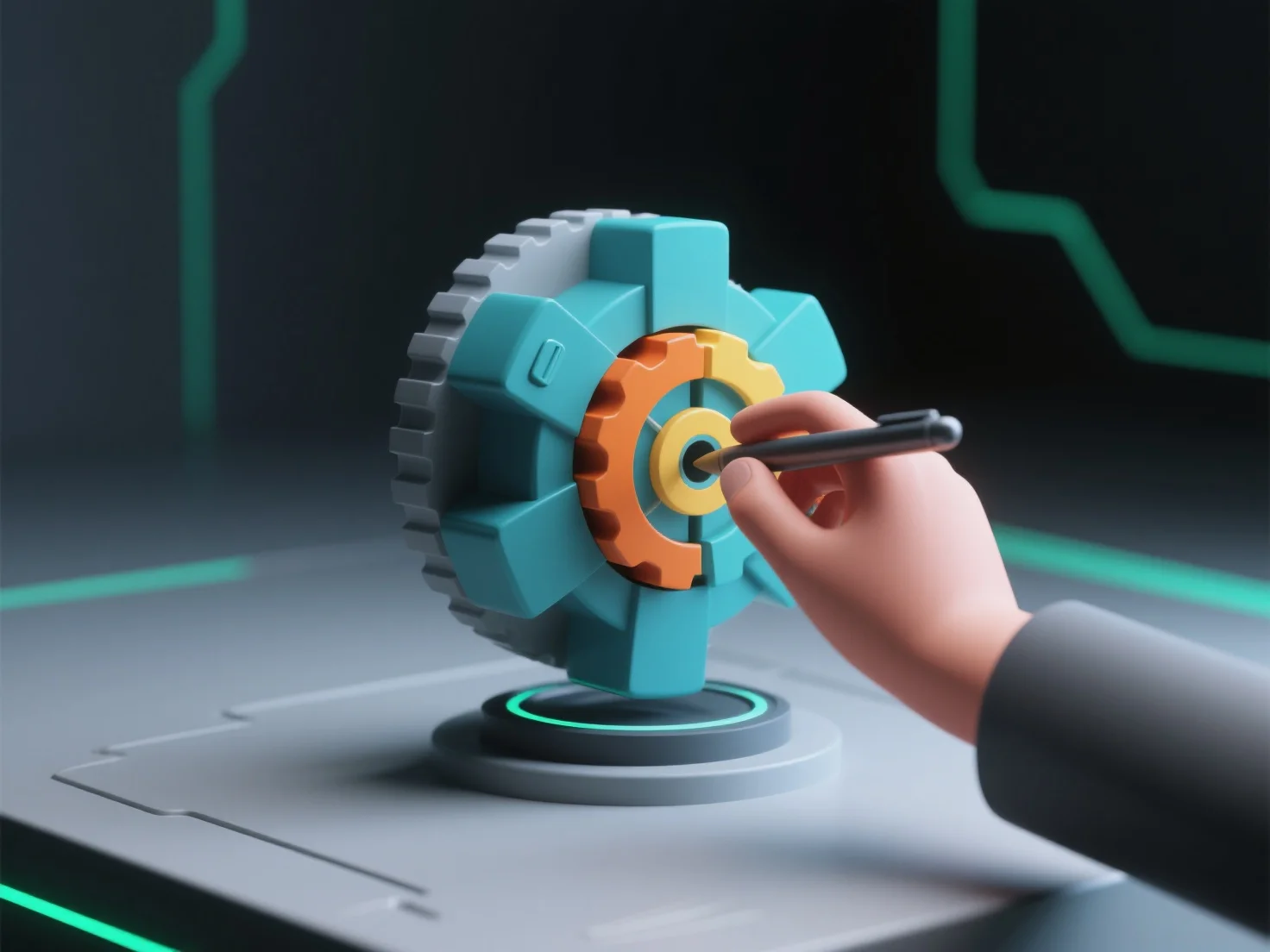 Does Hitem3D have a model segmentation function?