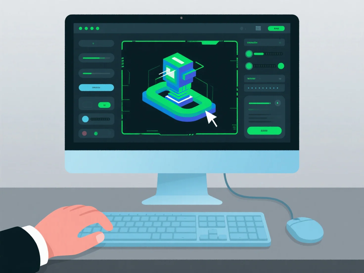 Does Hitem3D have a visual operation interface?