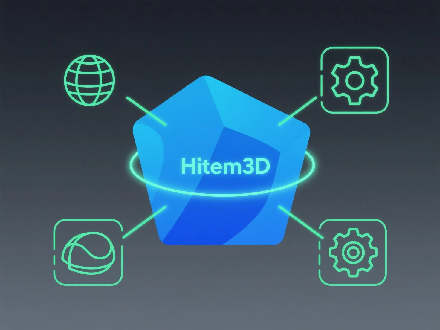 Which 3D rendering software does Hitem3D support?