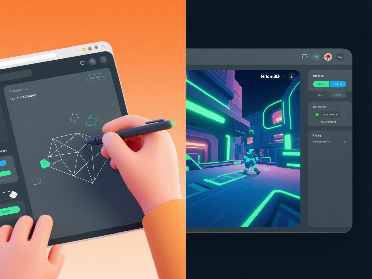 How about the game development application of Hitem3D?