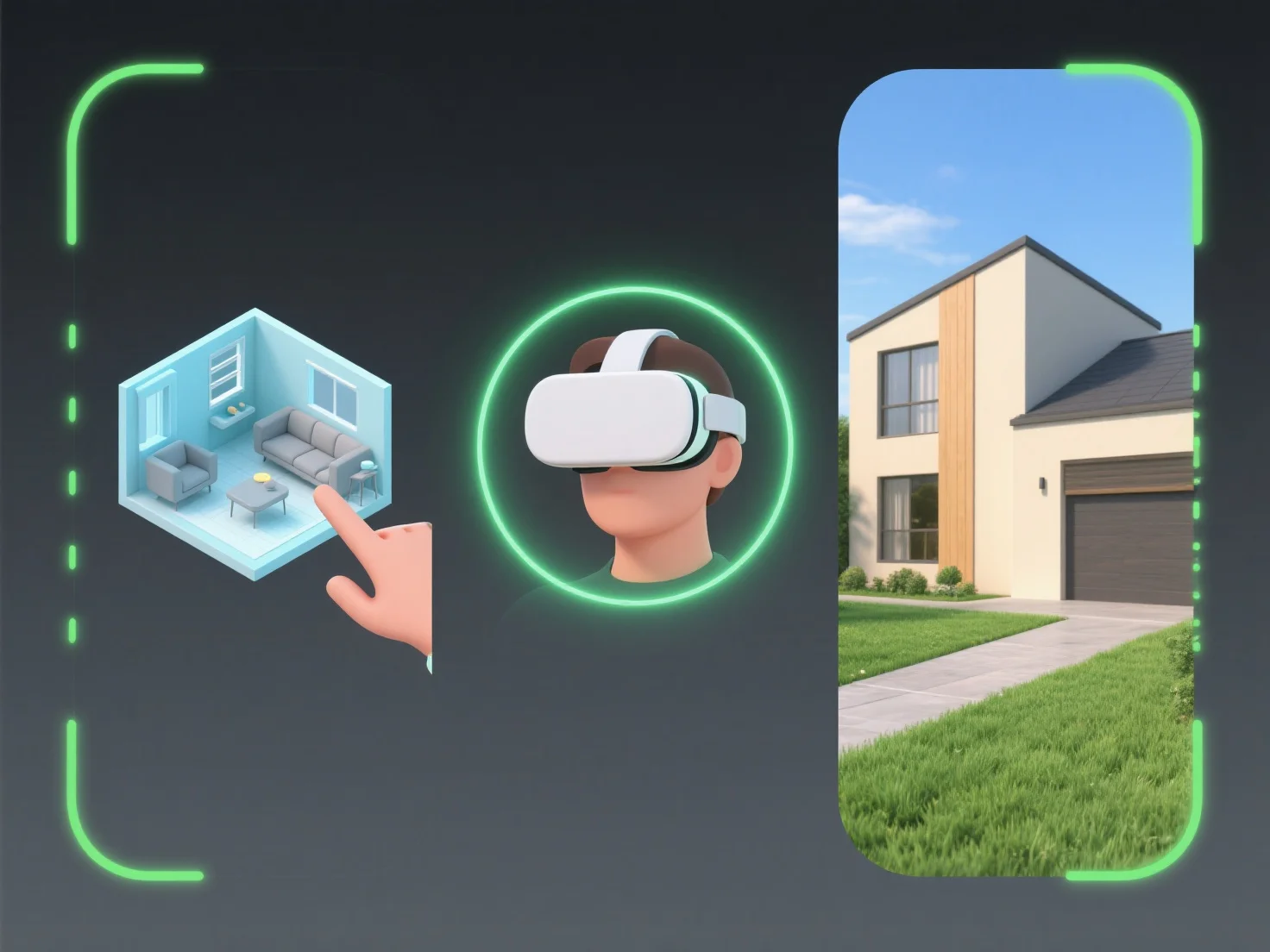 What are the key 3D applications in real estate marketing?
