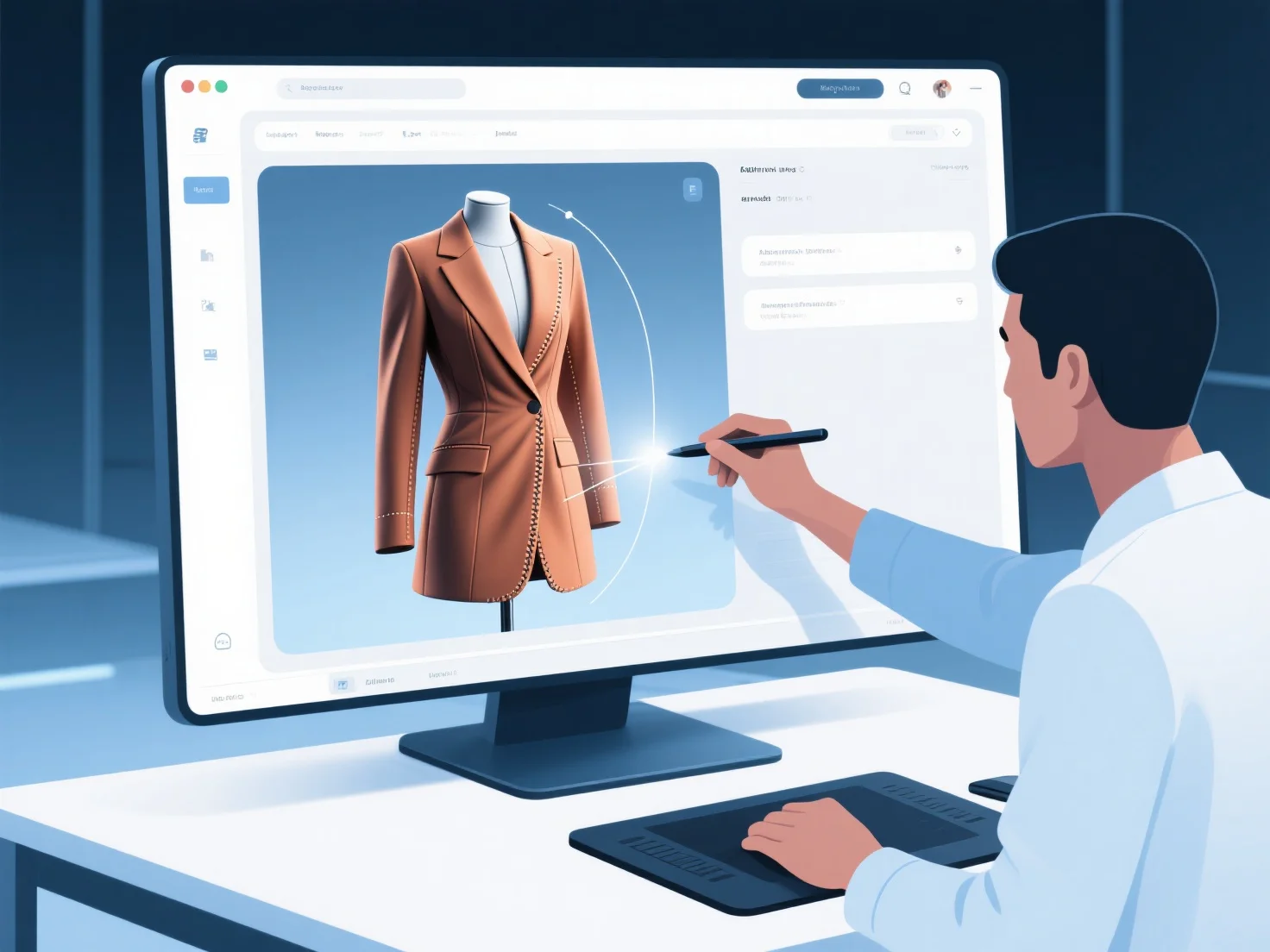 What are typical 3D applications in fashion and apparel design?