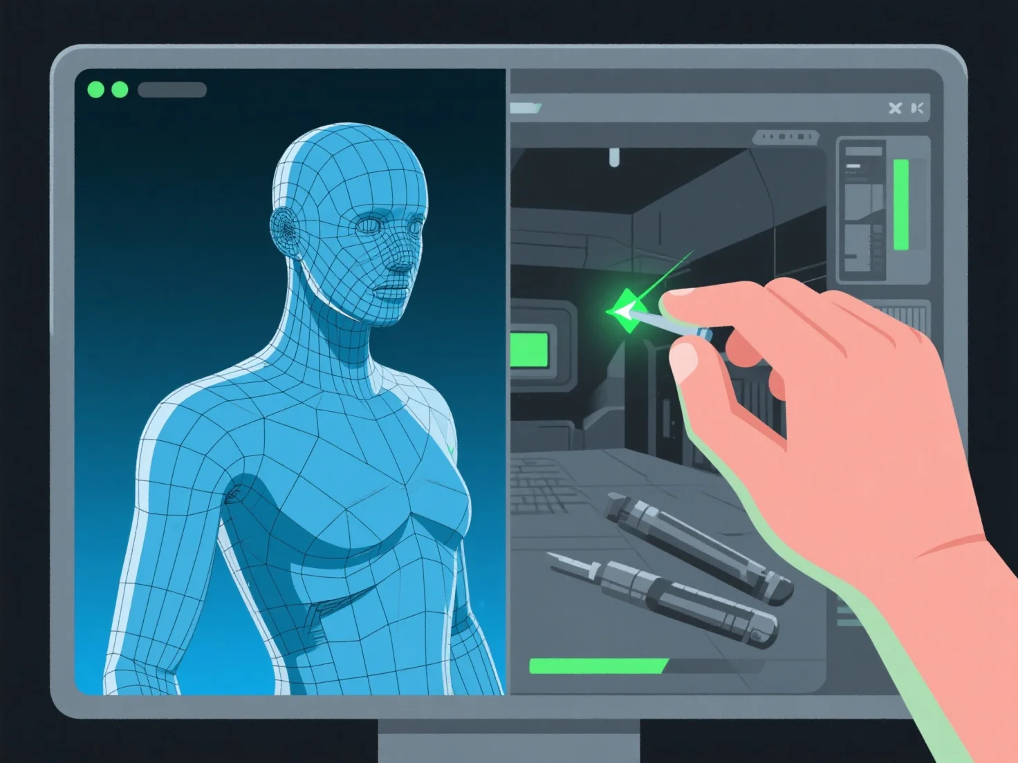 How does the gaming industry rely on 3D modeling for asset creation?