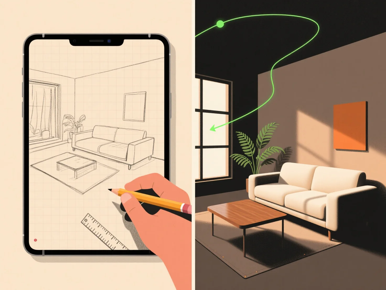 What are the main uses of 3D modeling in interior design?