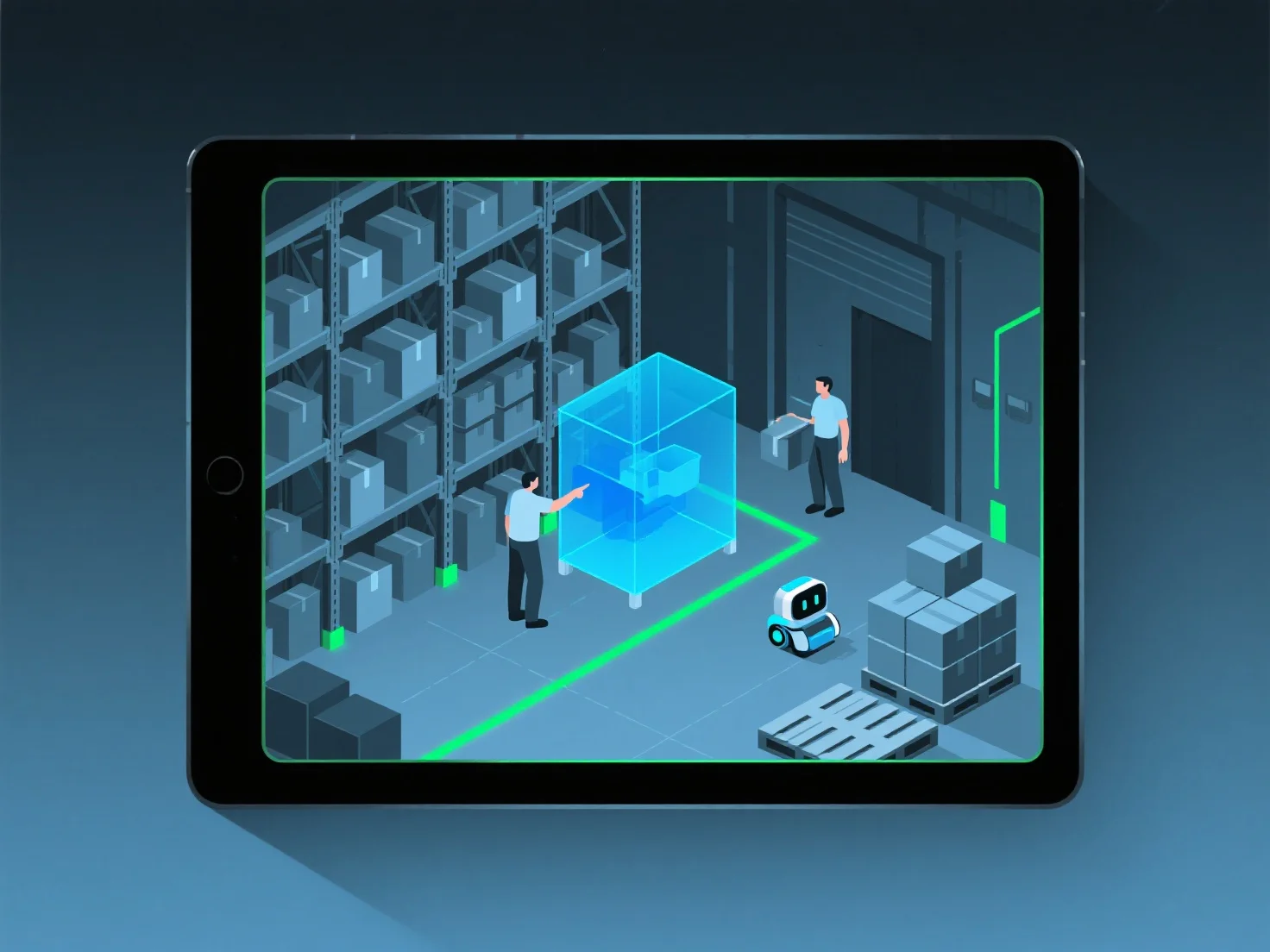 What are the main 3D modeling applications in logistics and warehousing?