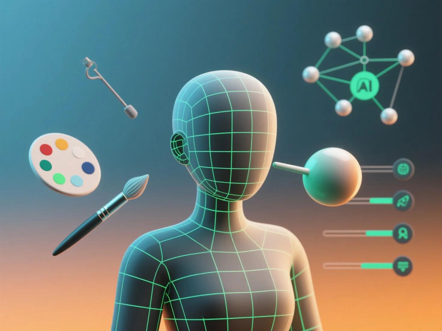 What tools are used by 3D modelers for texturing and shading?