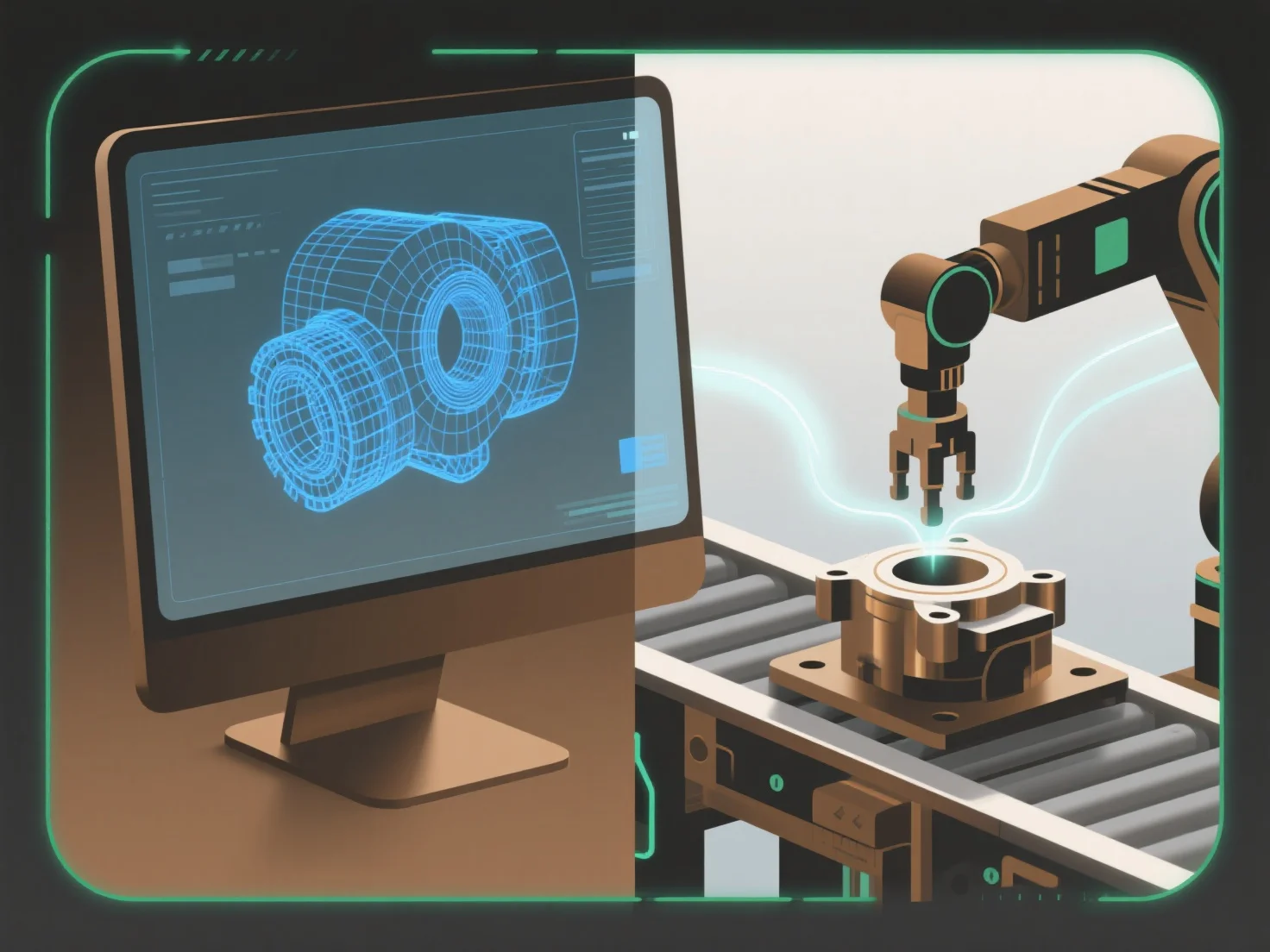 How does 3D modeling integrate with manufacturing processes?
