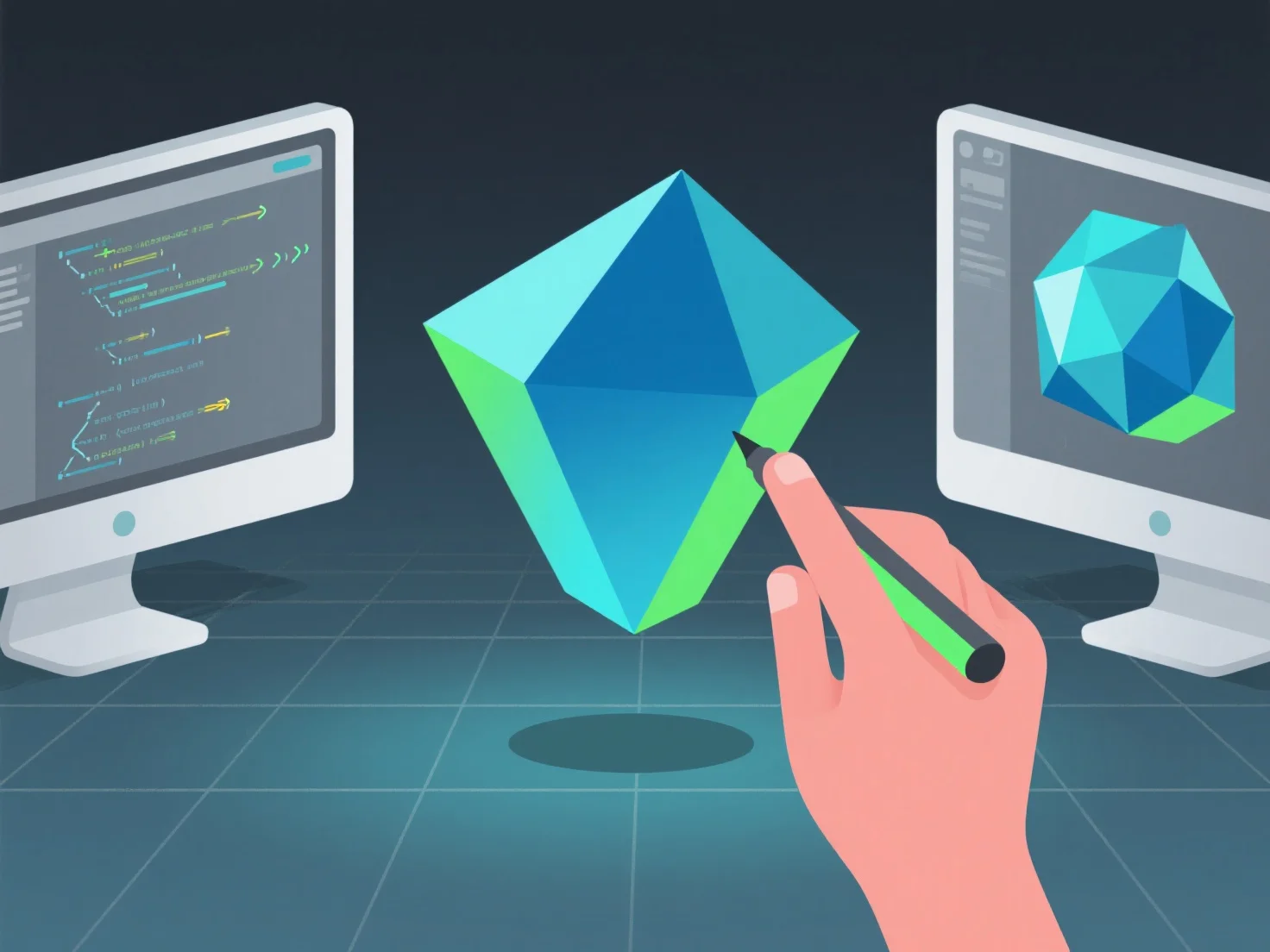 What are common implementation approaches for interactive 3D?