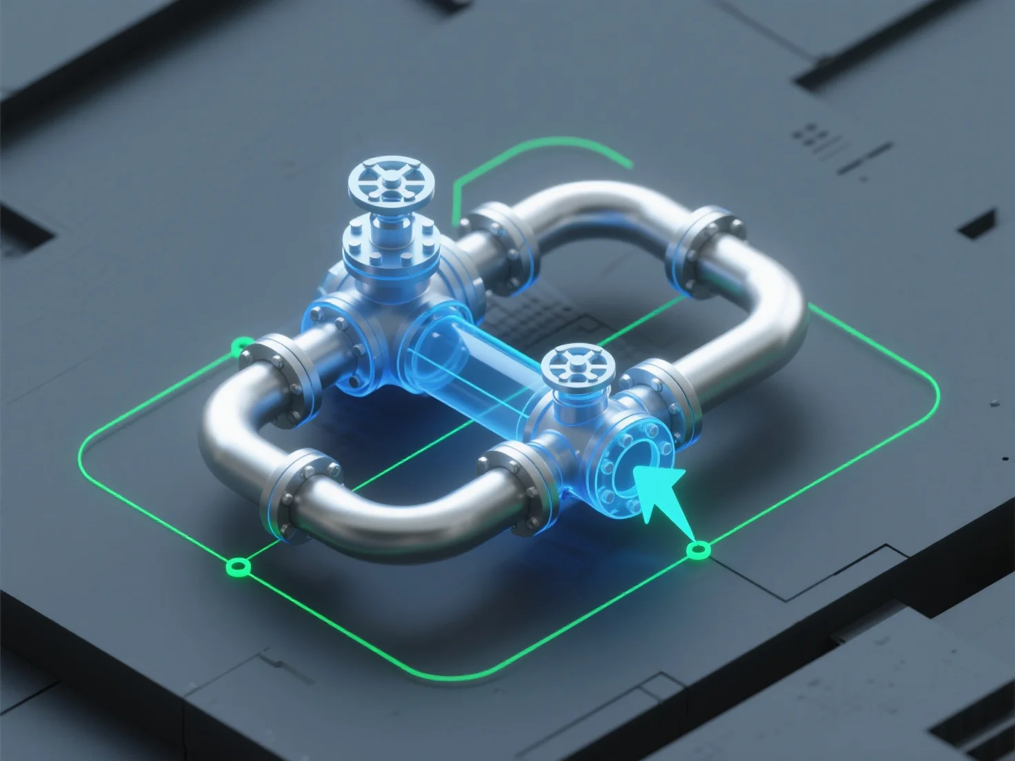 How is 3D modeling implemented in industrial visualization systems?