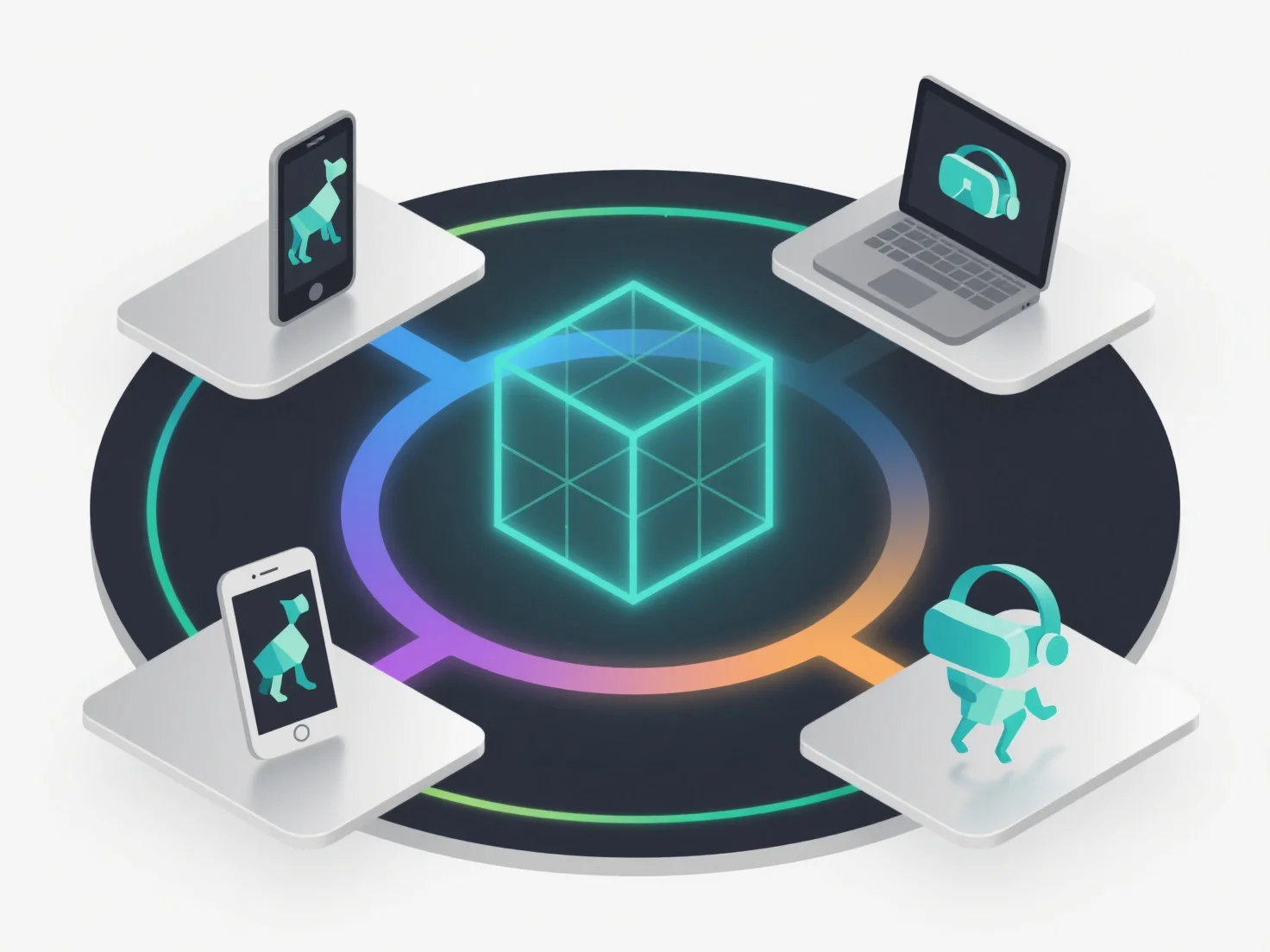 What are common ways to deploy 3D models across multiple platforms?