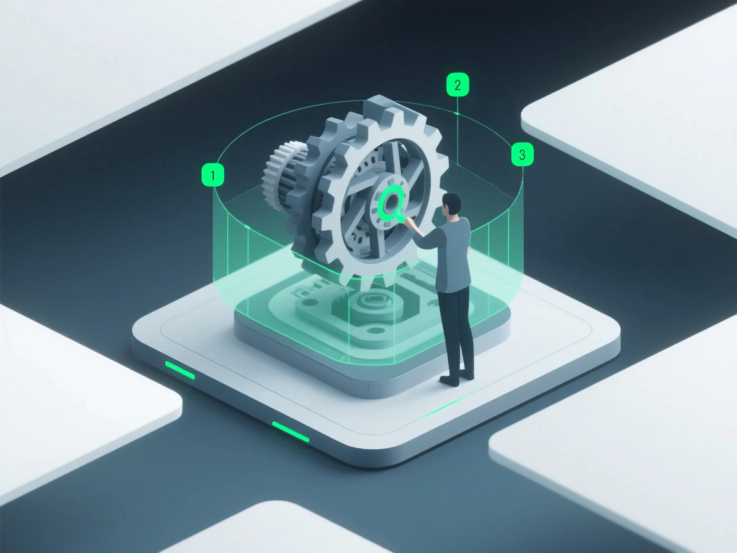 What are standard implementation approaches for 3D training content?