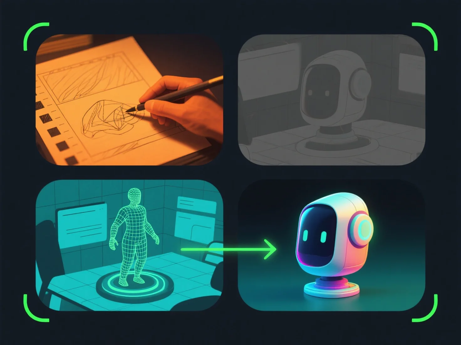 What are the steps involved in creating a 3D animation for advertising purposes?