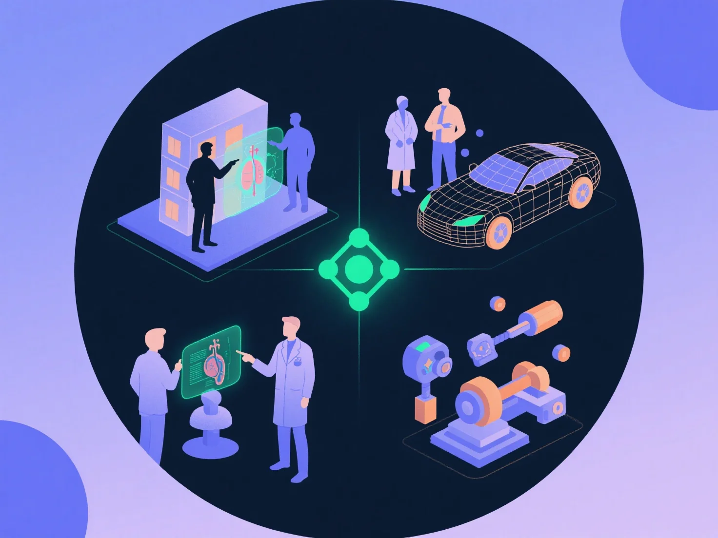 What are the differences in collaboration needs across industries using 3D?