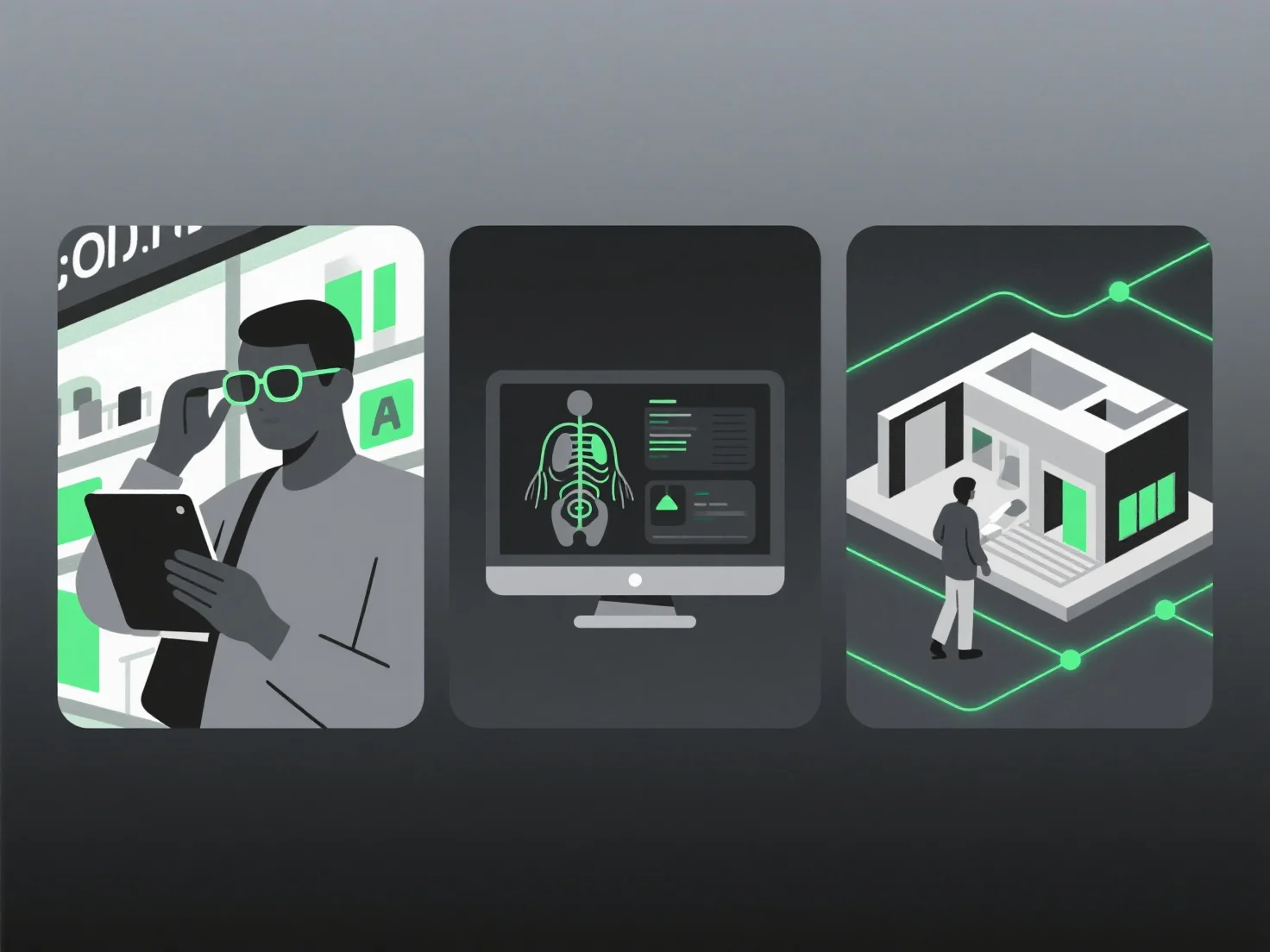 How do customer-facing 3D applications differ by industry?