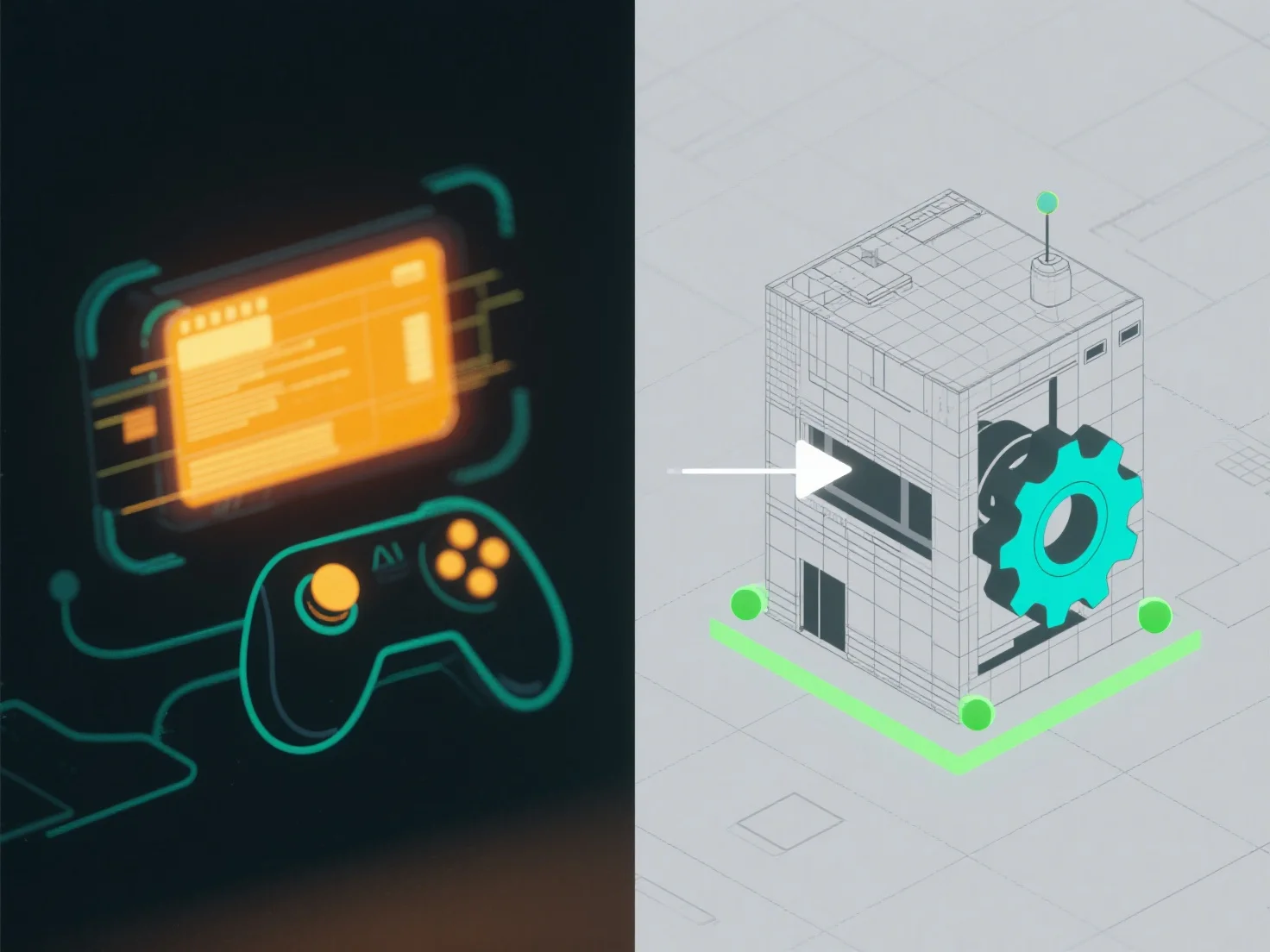How do industries differ in real-time versus offline 3D usage?