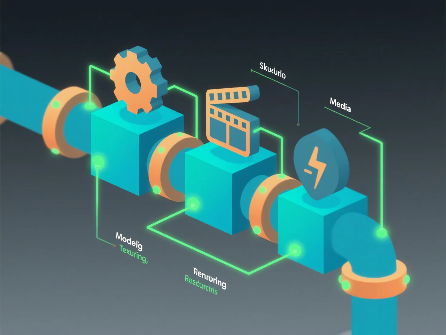 How do industry workflows influence 3D pipeline design?