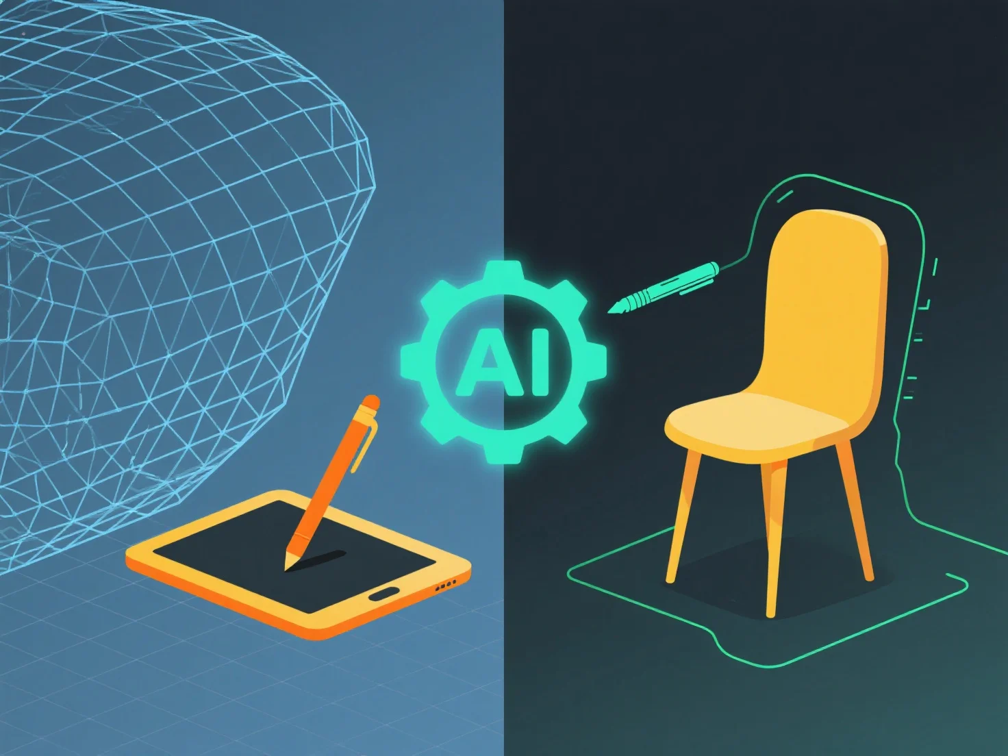 How is AI reducing dependence on specialized 3D skills?