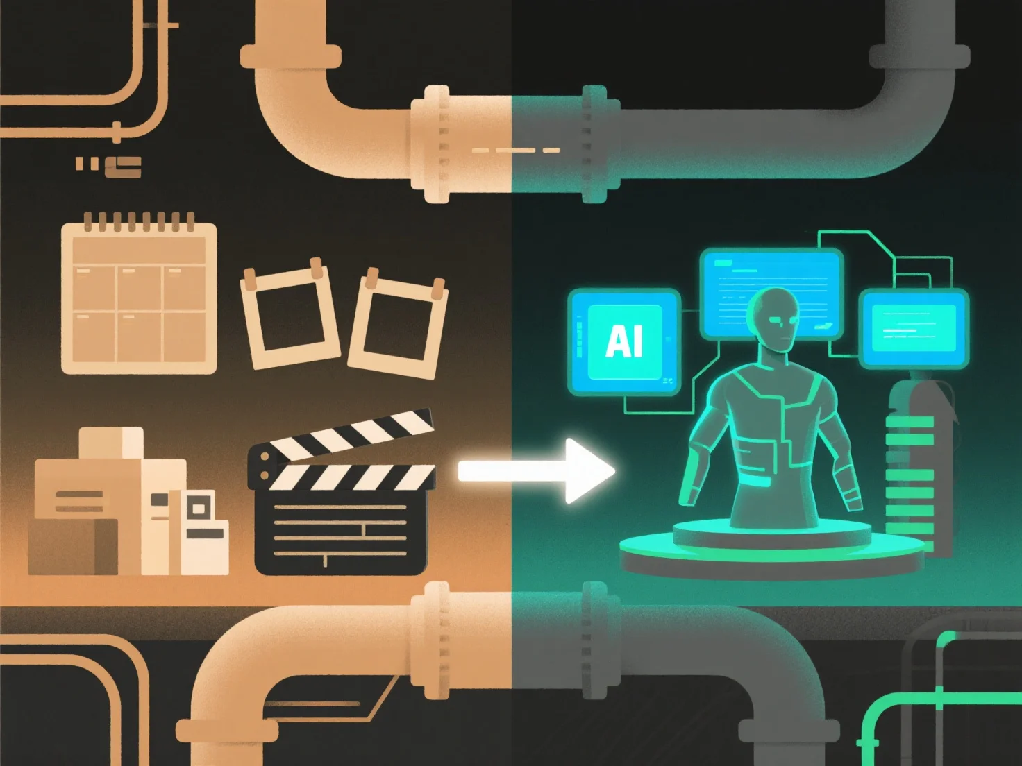 What production model changes are driven by real-time engines?