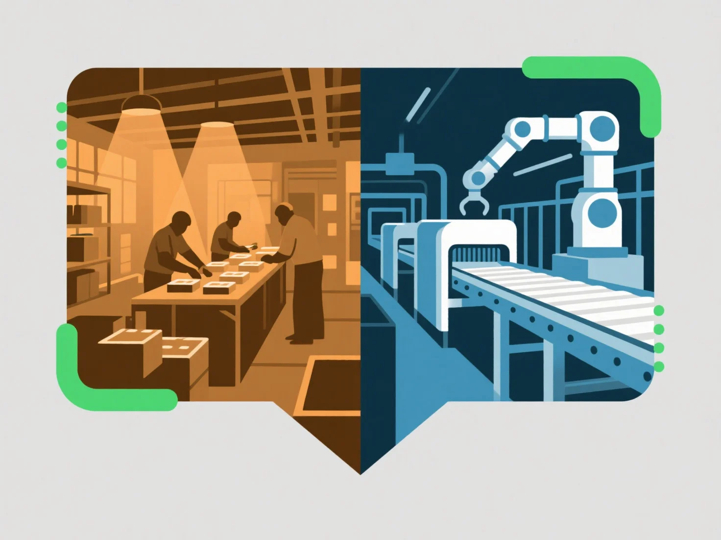 What impact does automation have on production cost structures?