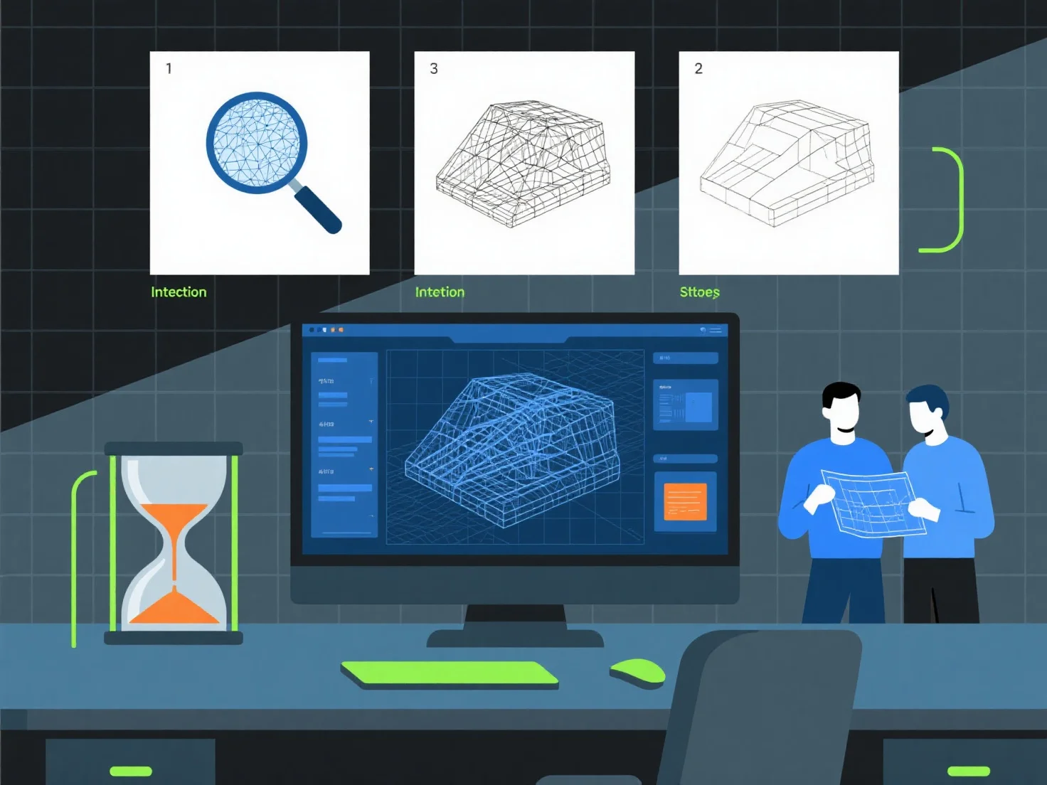 What factors contribute most to time costs in 3D modeling projects?
