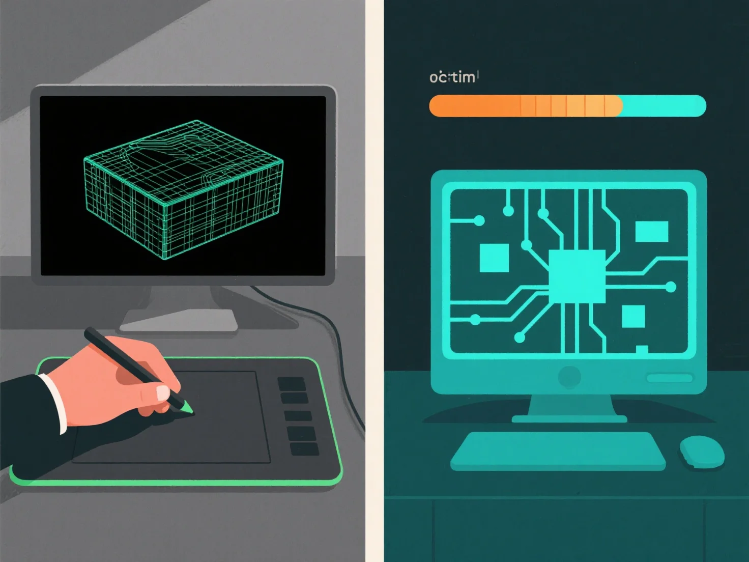 How does manual 3D modeling compare to automated methods in time cost?