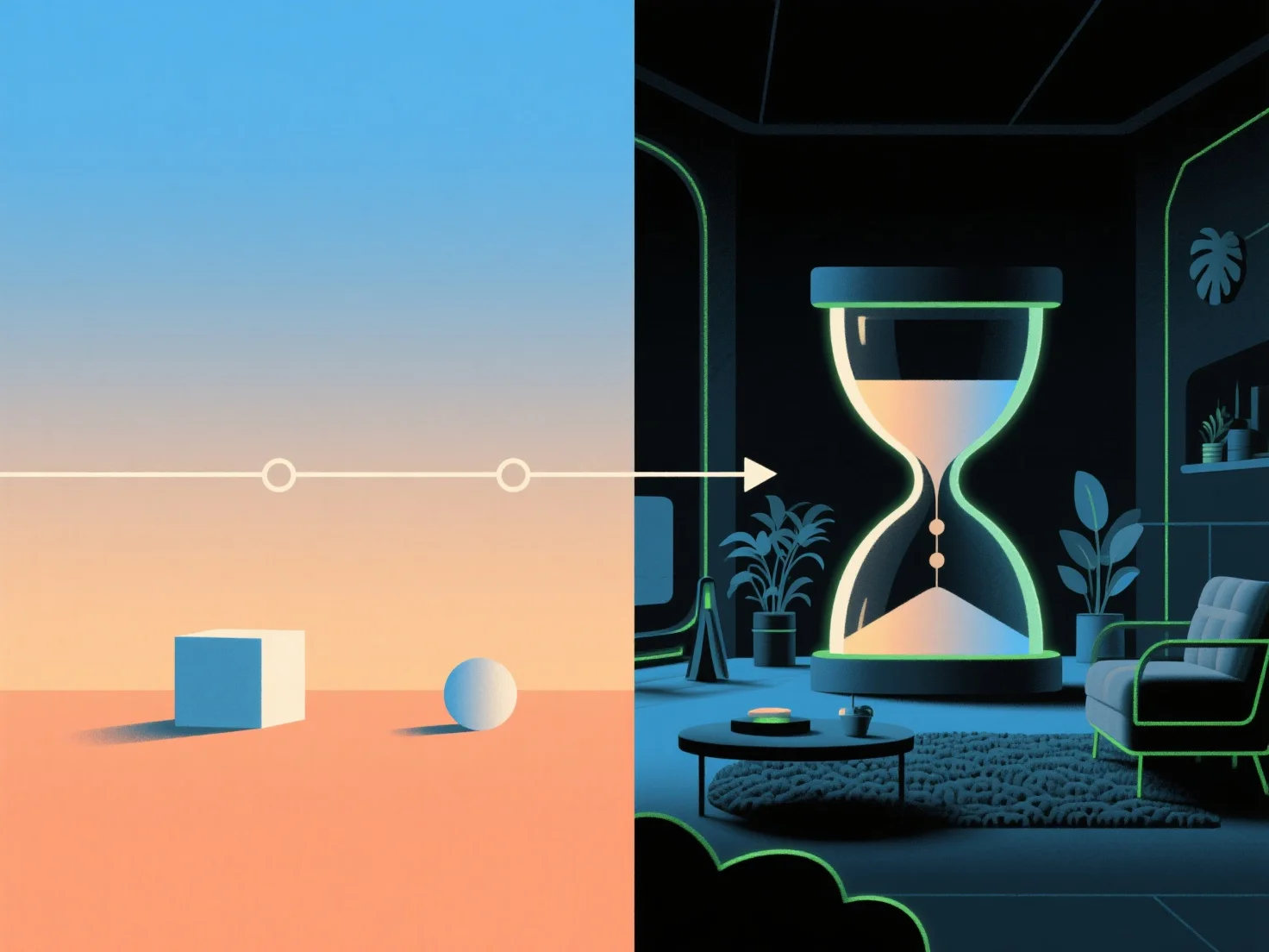 How does scene complexity scale time costs in 3D rendering?