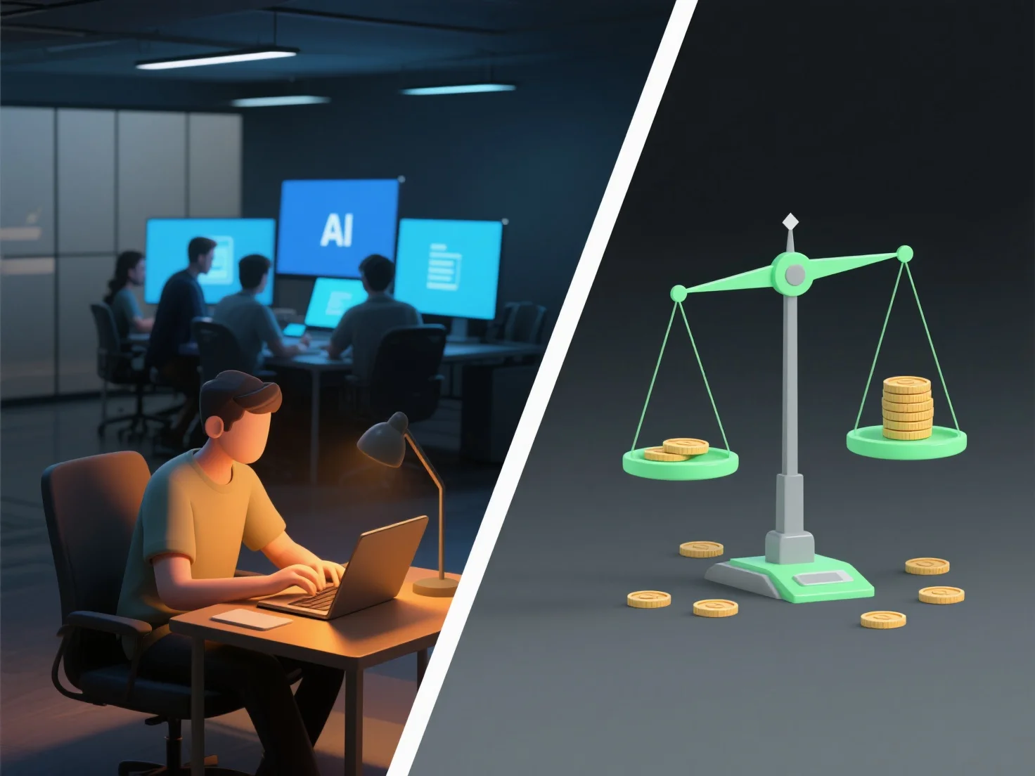 How do freelancers compare to in-house teams in 3D cost efficiency?