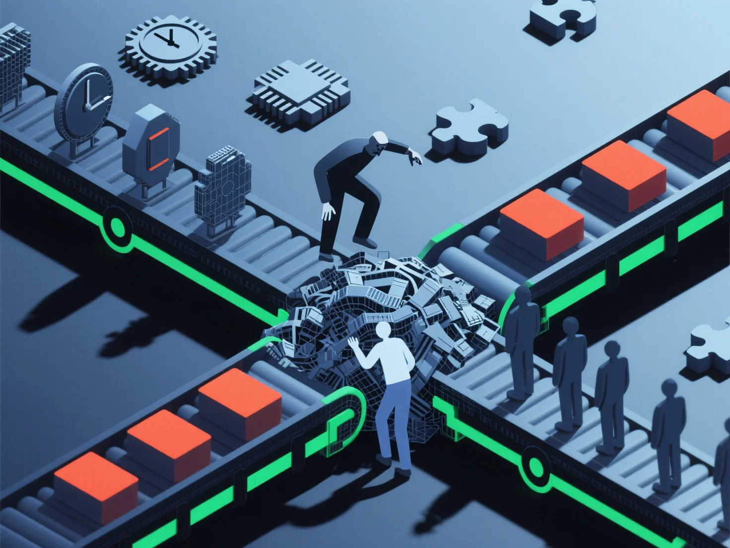 How does skill imbalance slow down 3D workflows?