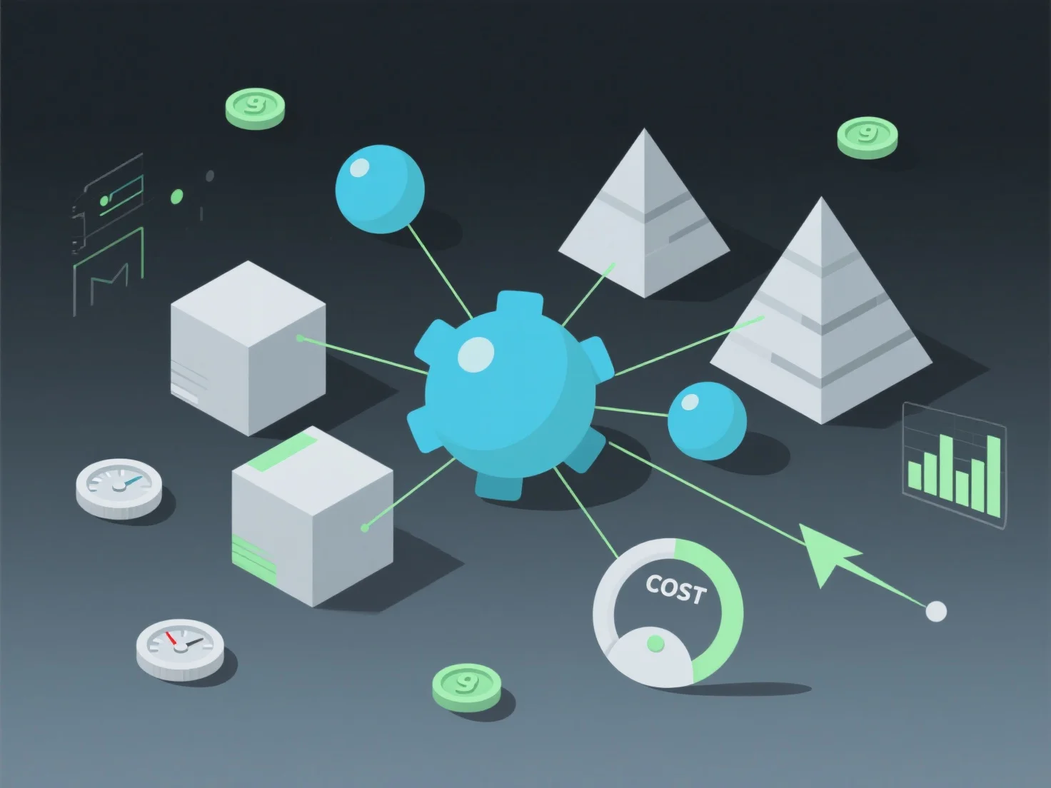 How does centralized team structure impact 3D cost control?