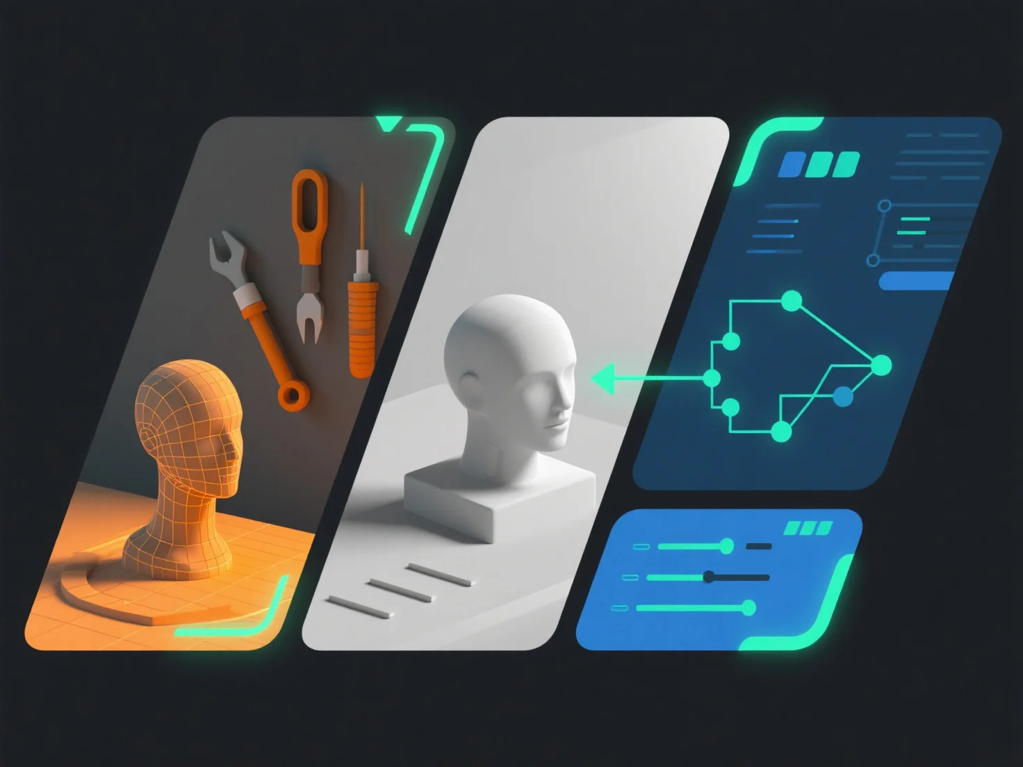 How does role-based tooling improve 3D workflow efficiency?