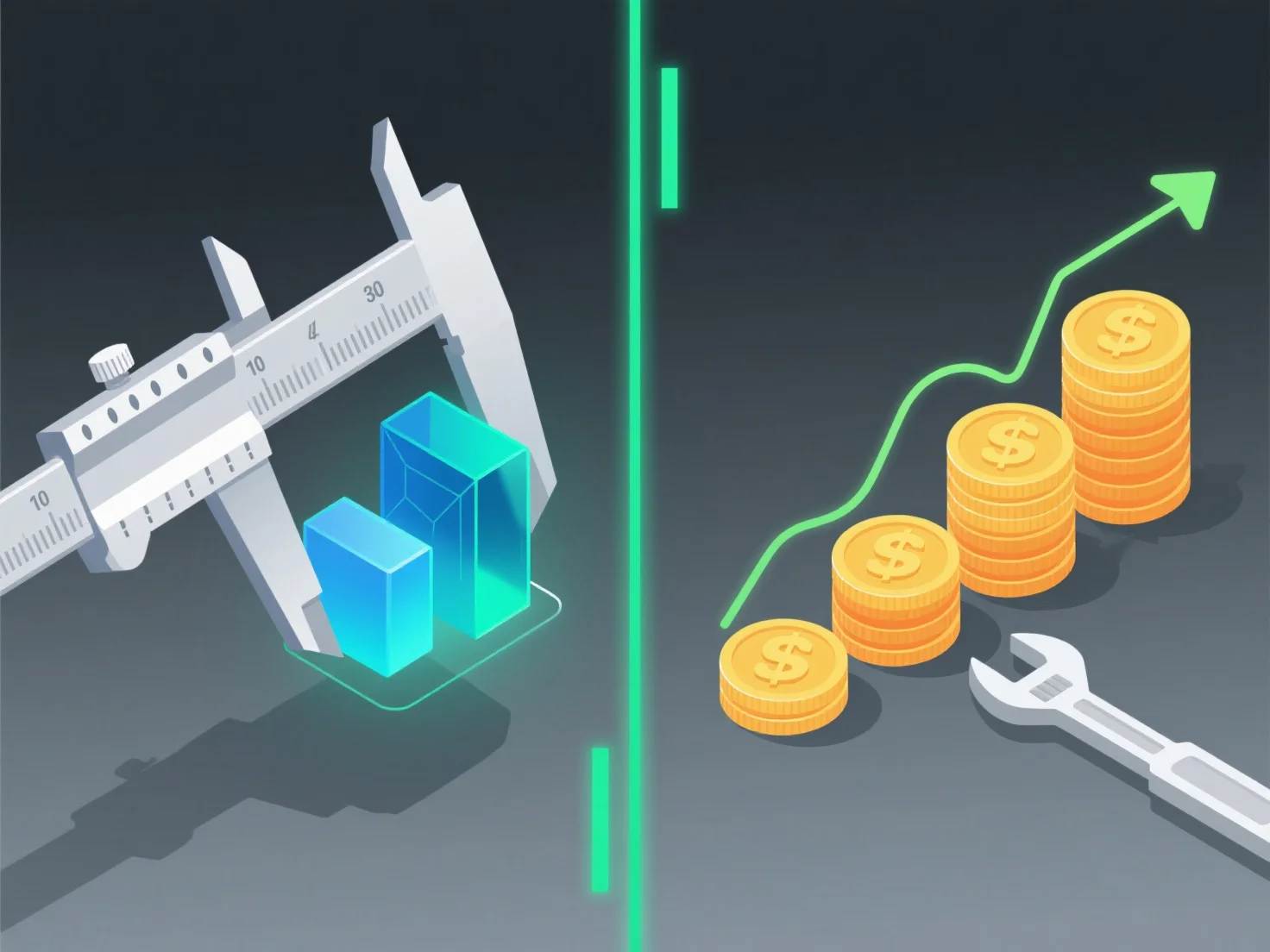 How do reference standards help control 3D quality cost?