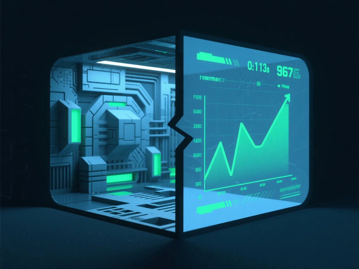 How does performance testing influence 3D visual compromises?
