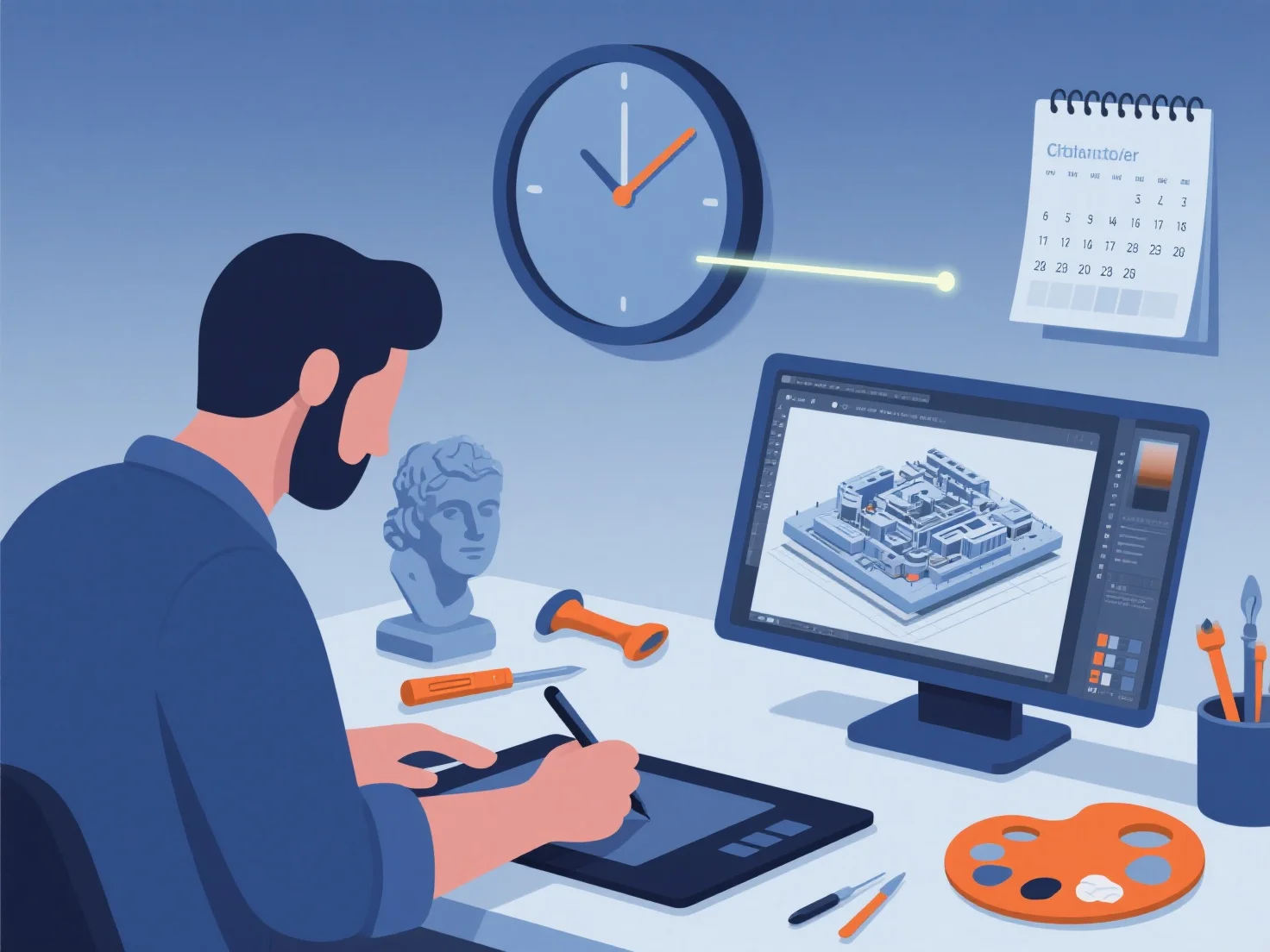 How do artistic standards affect delivery timelines in 3D production?