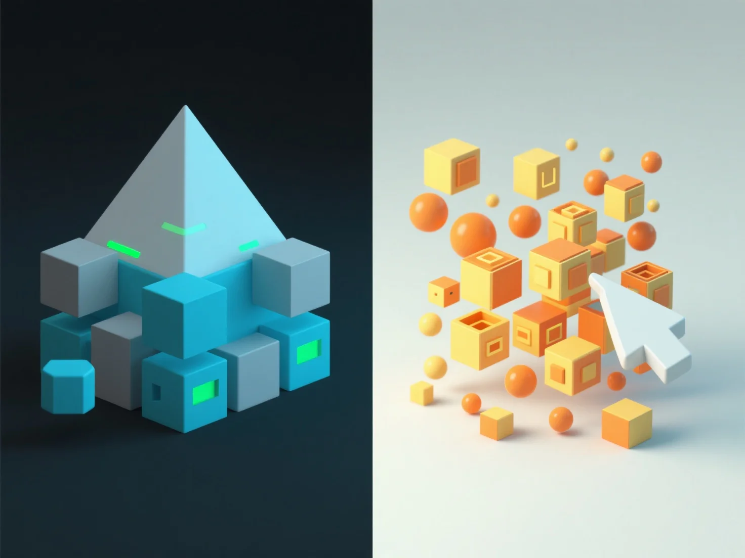 How does asset granularity affect flexibility in 3D production?
