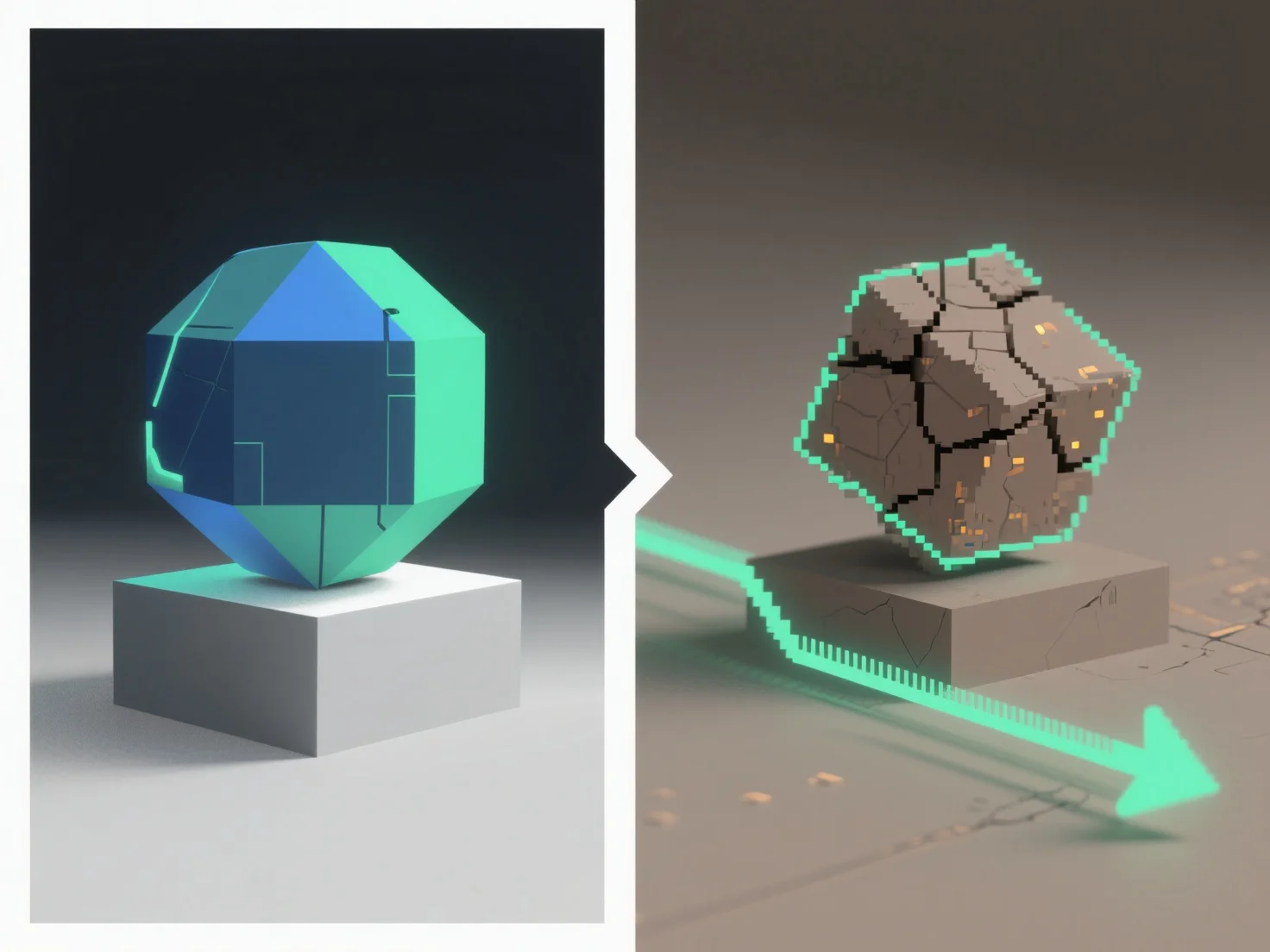 How does asset quality affect long-term value of 3D libraries?