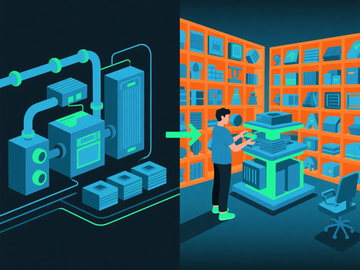 How does asset reuse reduce reliance on senior 3D artists?