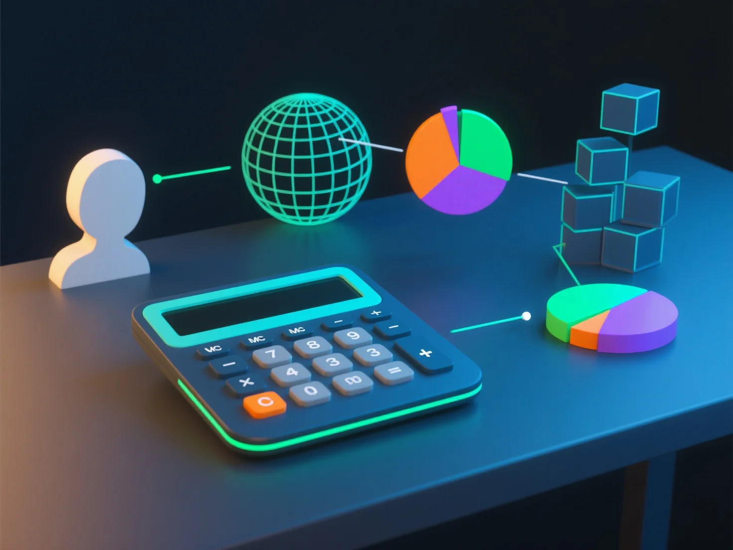 How is total cost calculated for a 3D modeling project?