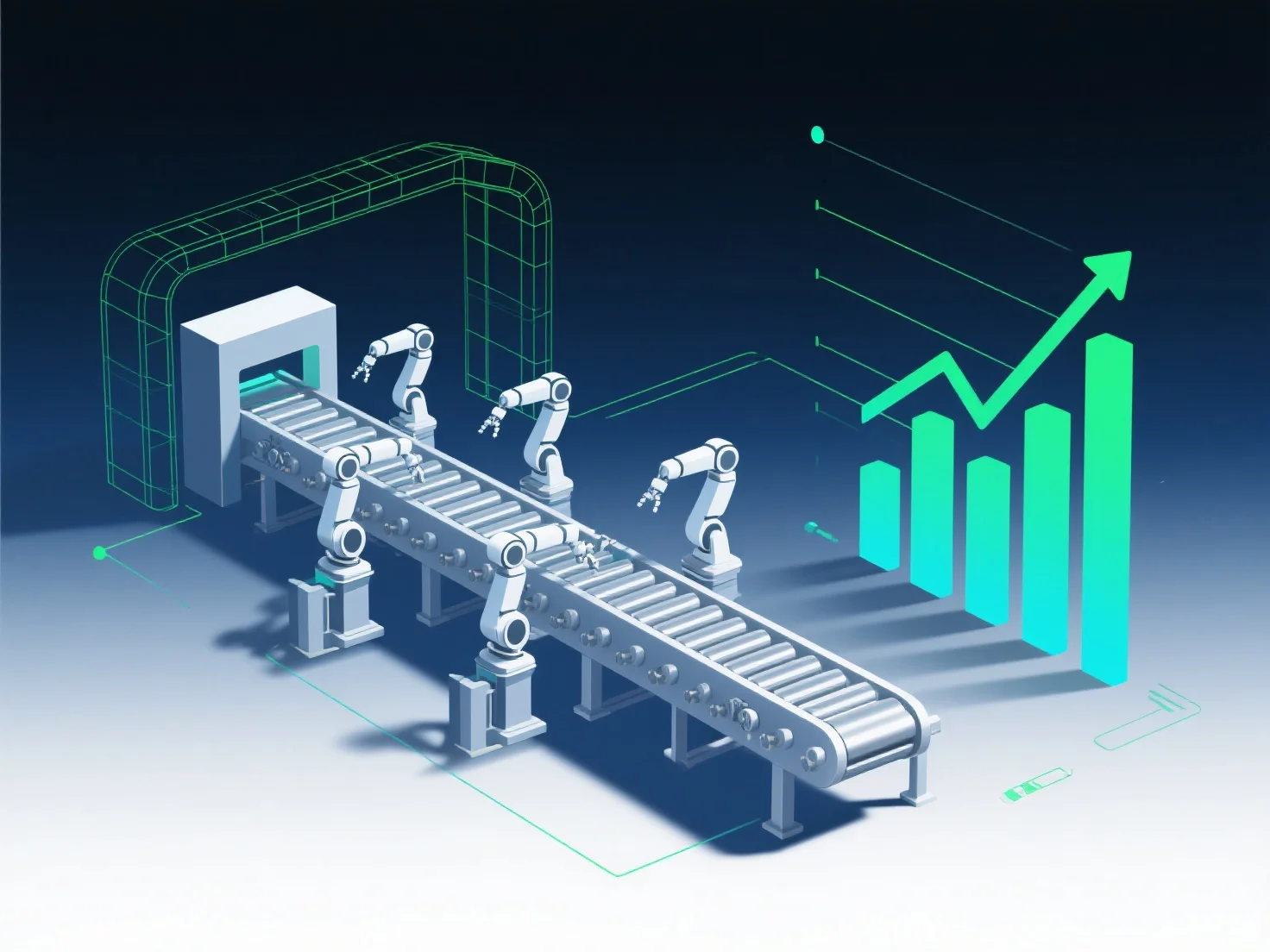 How does efficiency improvement affect enterprise margins through 3D?